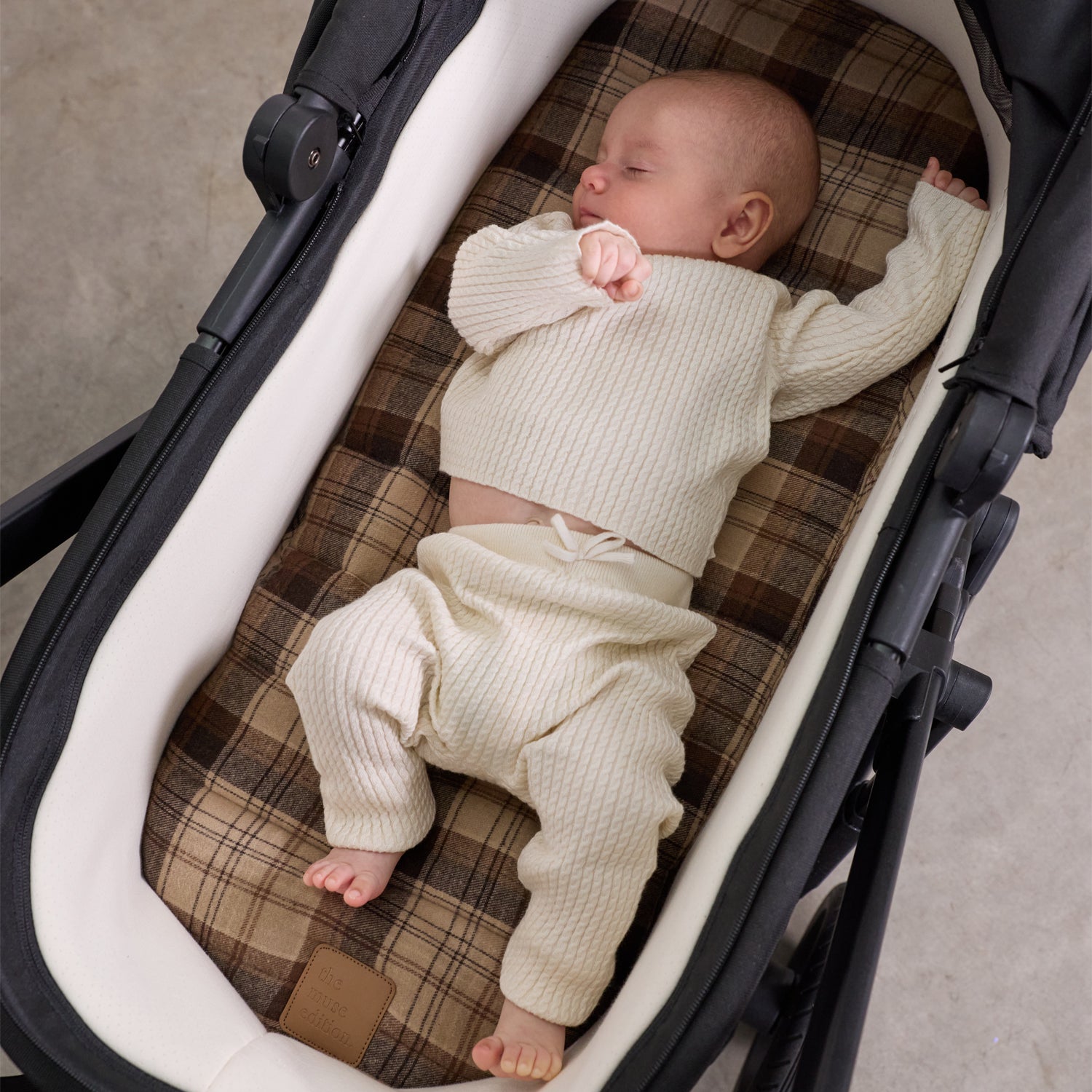 Chocolate Check Universal Bassinet Liner