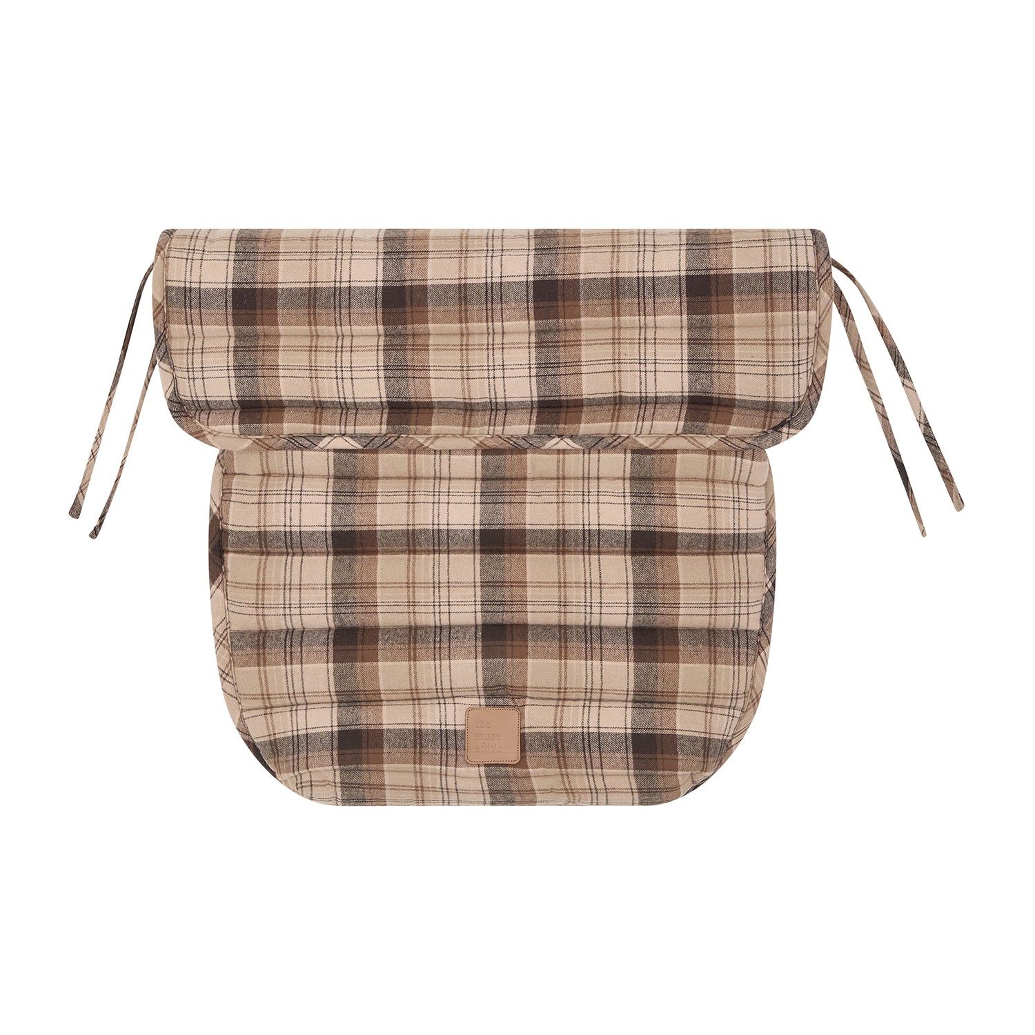 Chocolate Check Pram Cosy