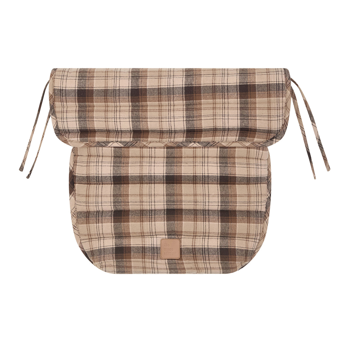 Chocolate Check Pram Cosy – The Muse Edition