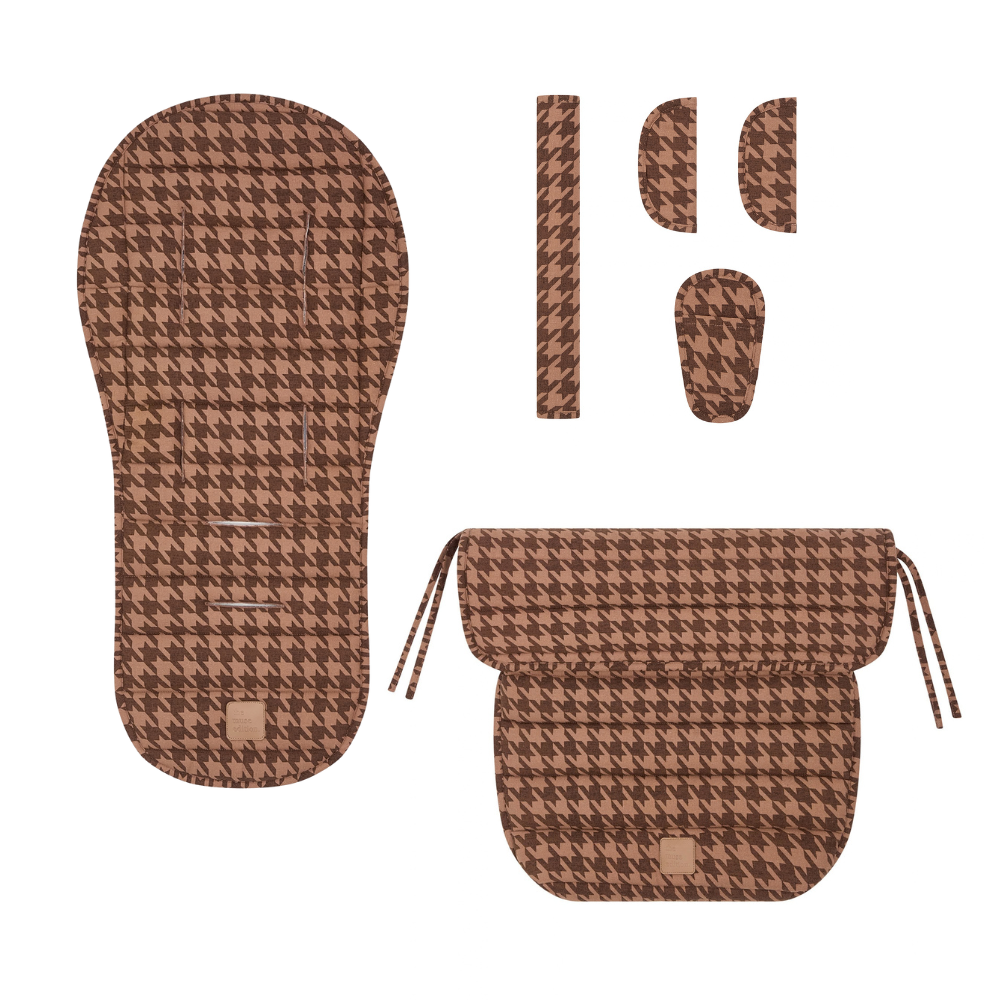 Cocoa Houndstooth Pram Bundle