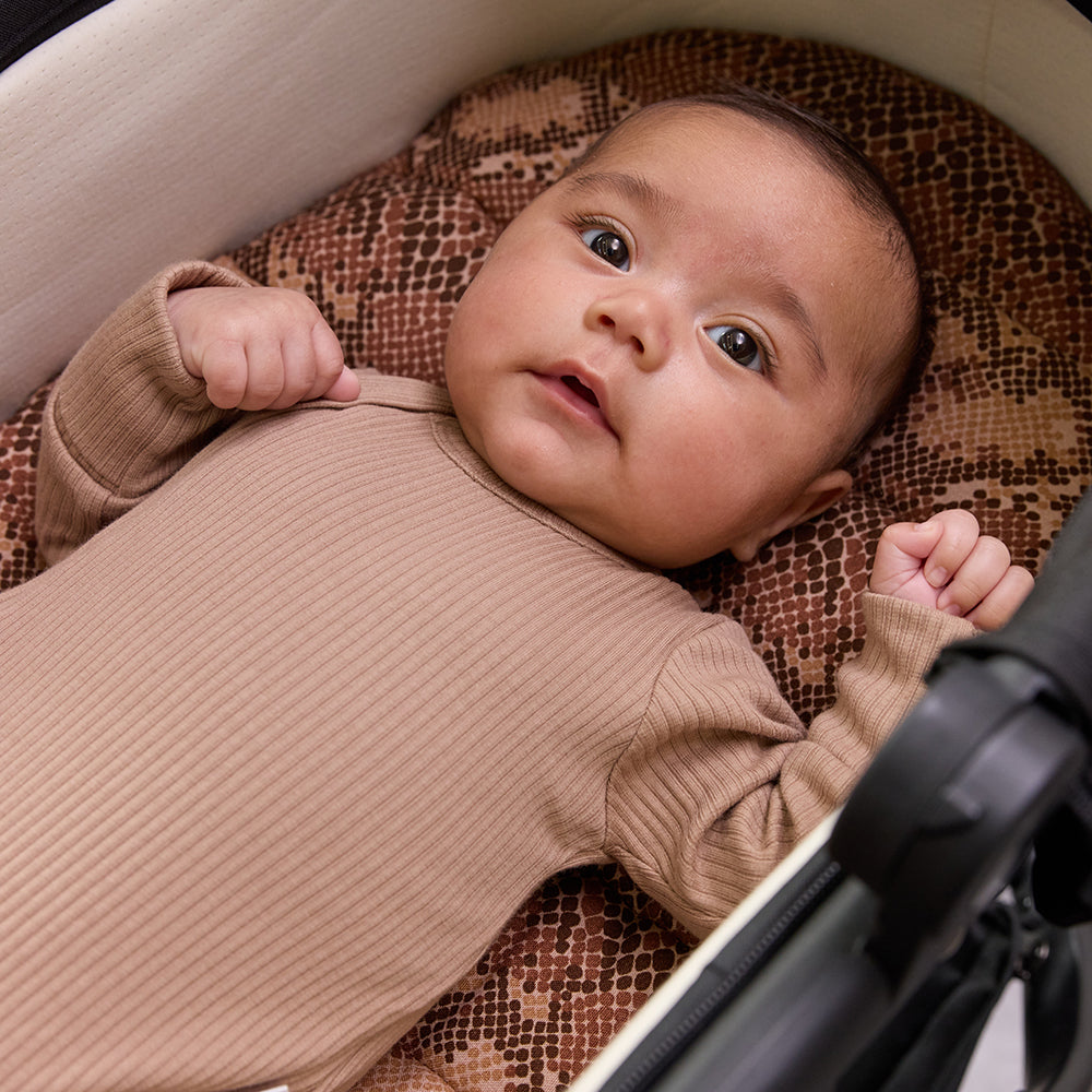 Cocoa Snake Universal Linen Bassinet Liner