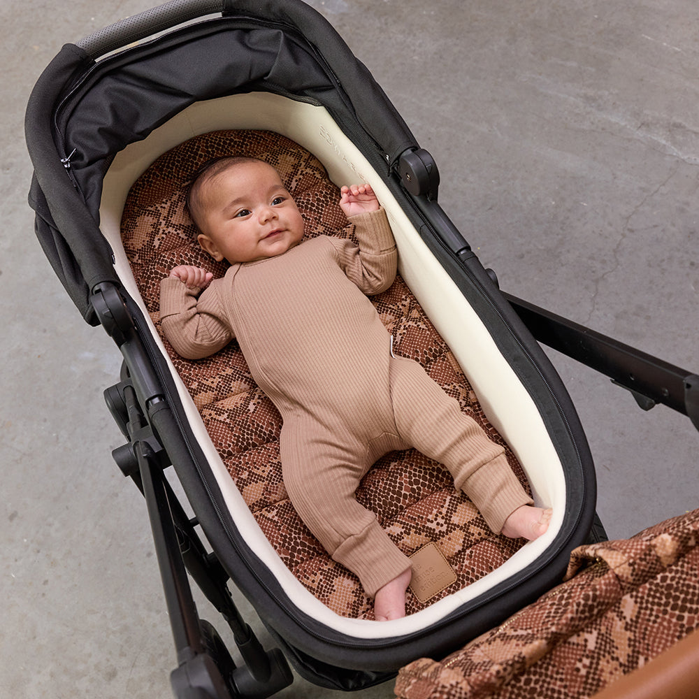Cocoa Snake Universal Linen Bassinet Liner