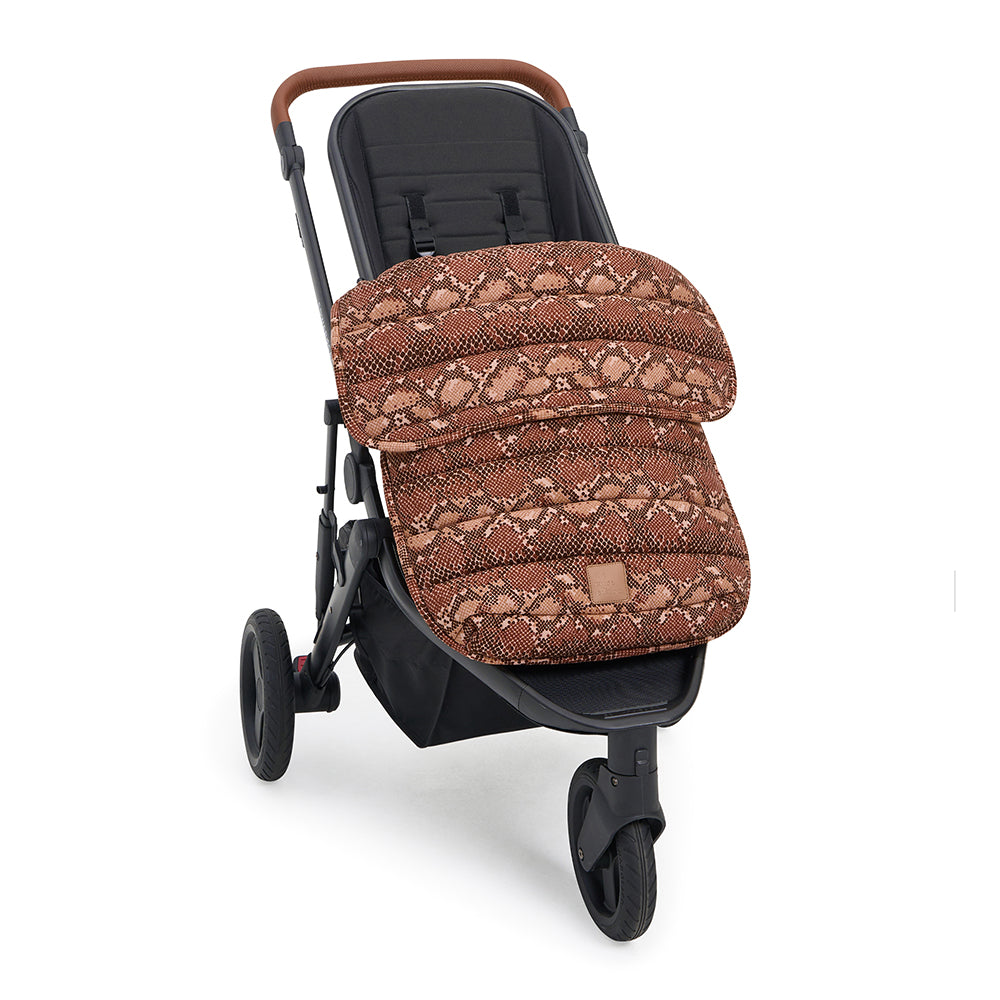 Cocoa Snake Linen Pram Cosy