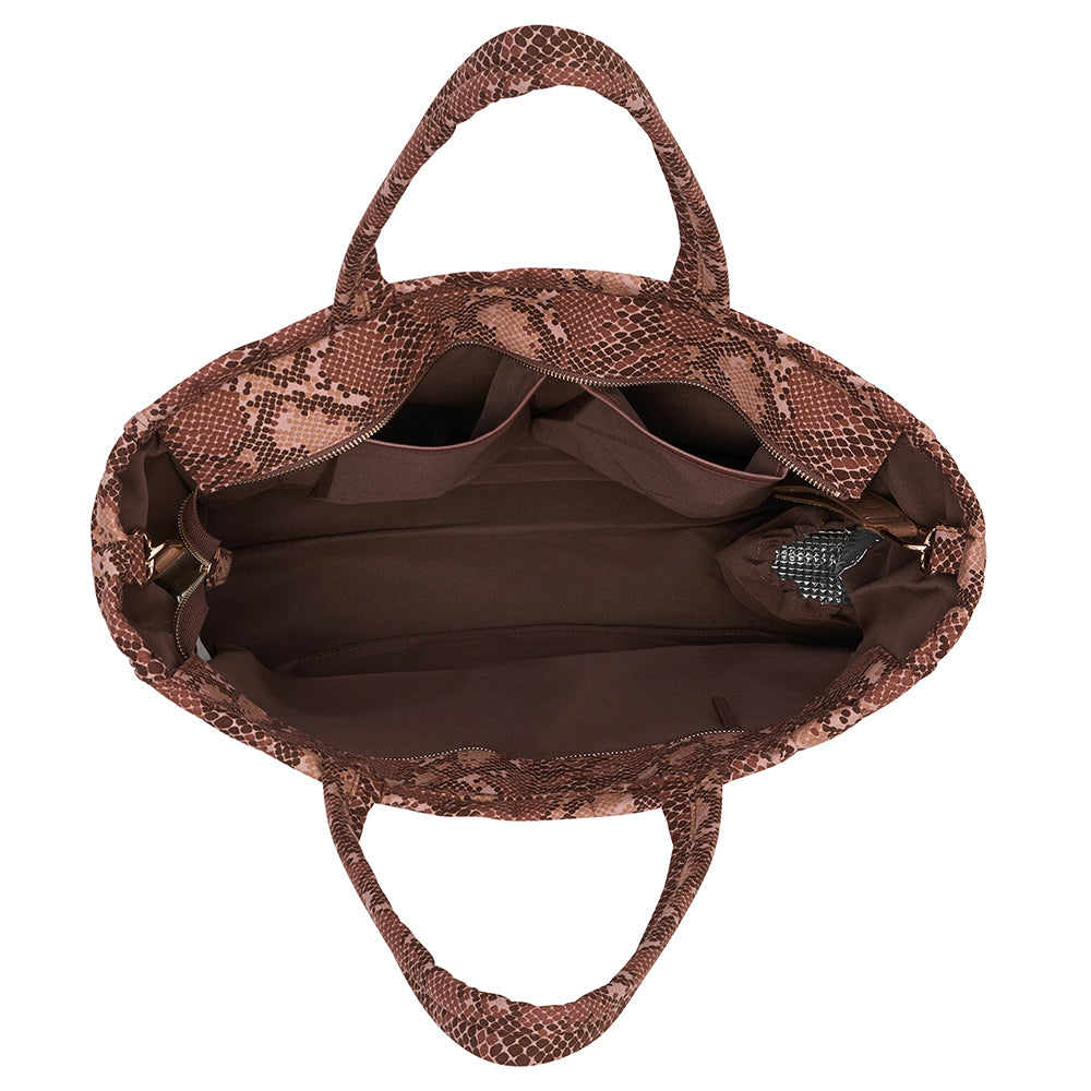 Cocoa Snake Stripe Muse Baby Bag