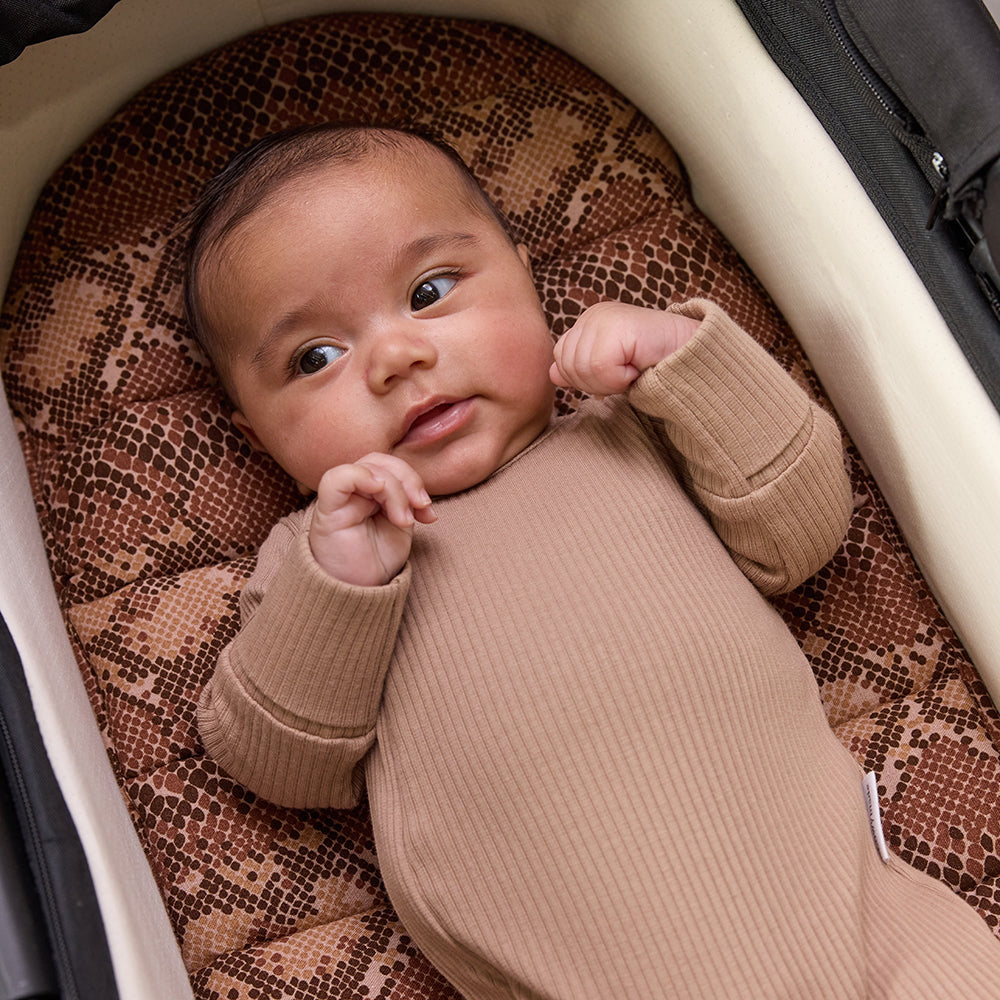 Cocoa Snake Universal Linen Bassinet Liner