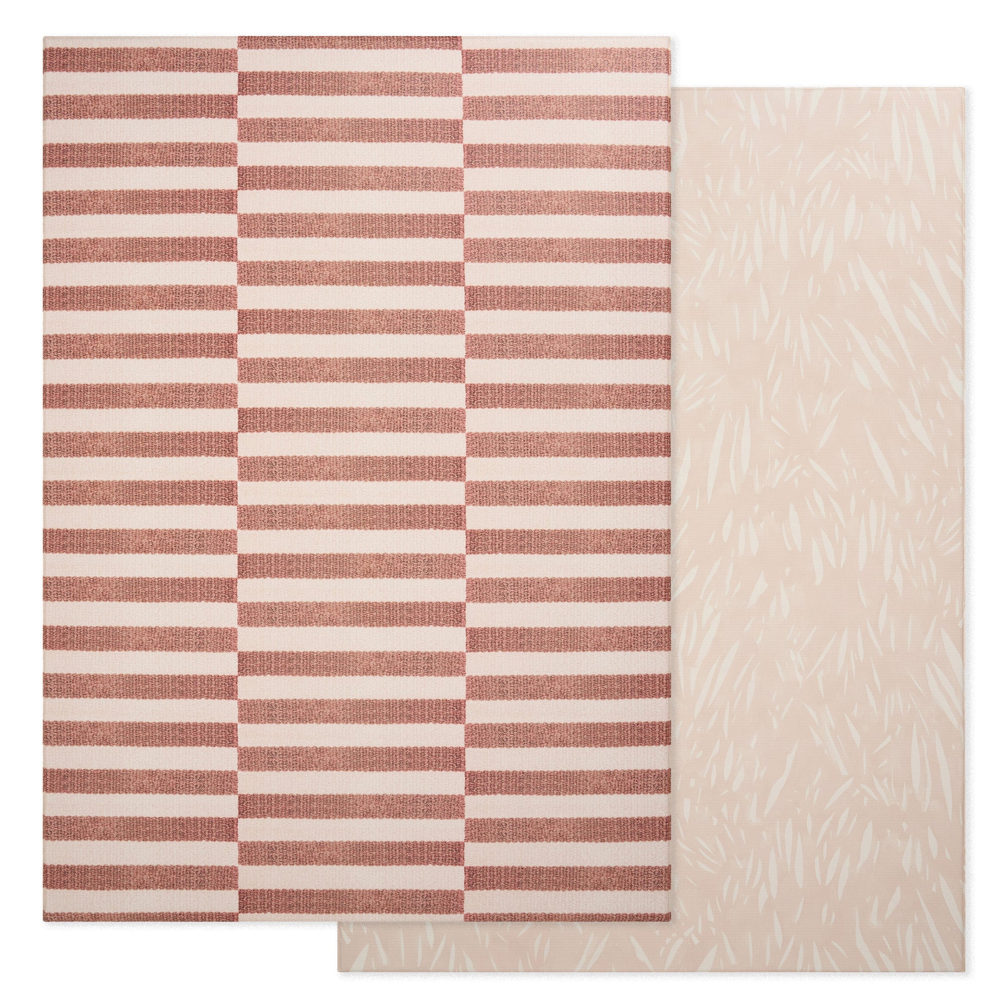 Large Foam Play Mat - Cocoa Stripe/Breeze