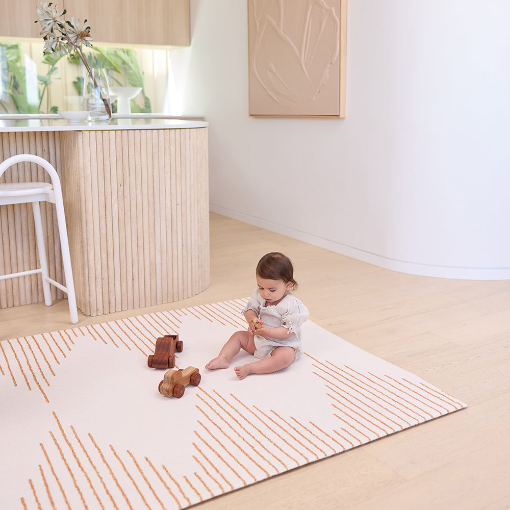 Large Foam Play Mat - Jute/Echo