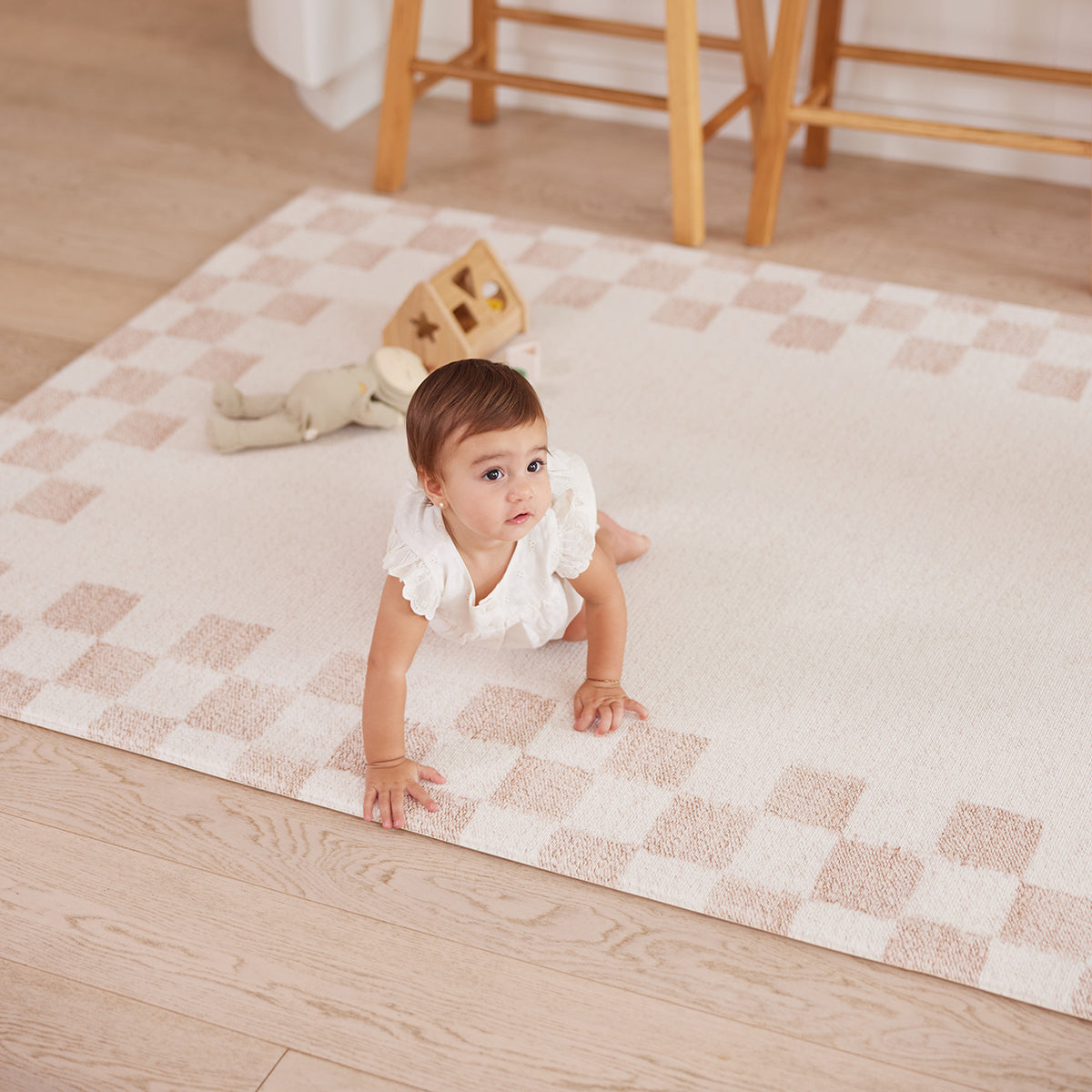 Large Foam Play Mat - Honey Border/Rail
