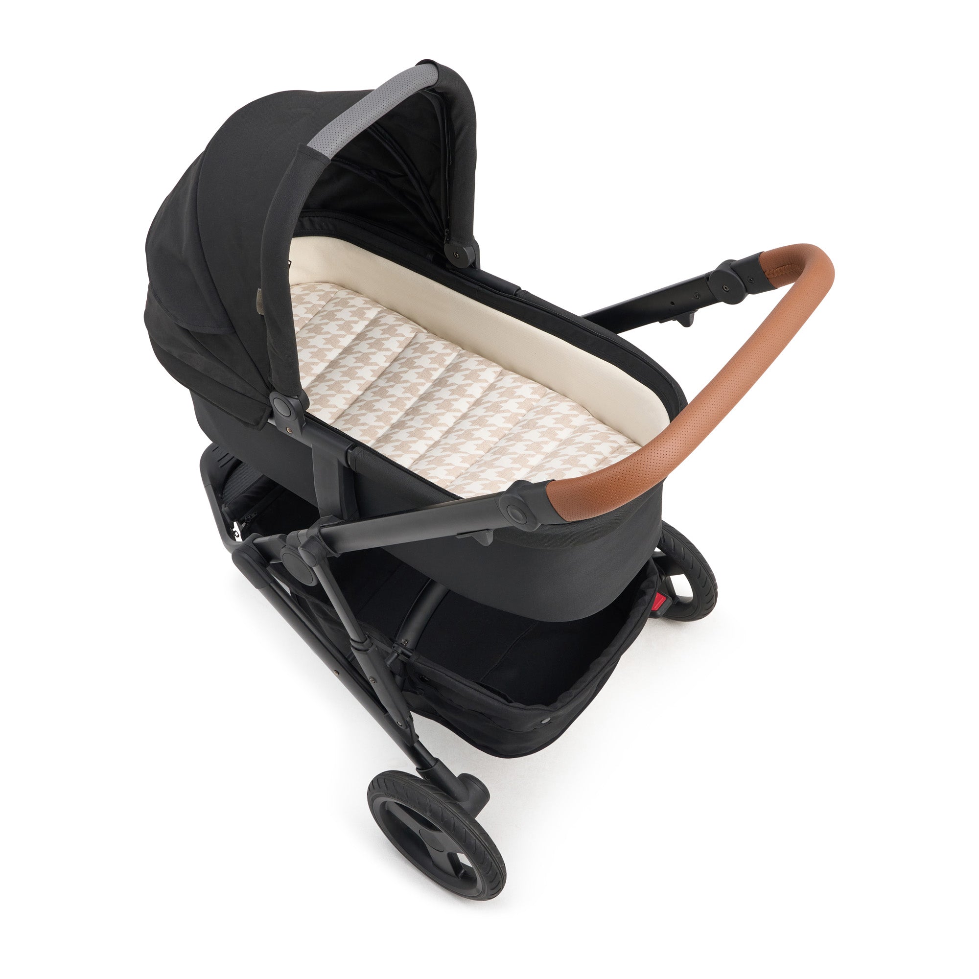 Houndstooth Universal Linen Bassinet Liner