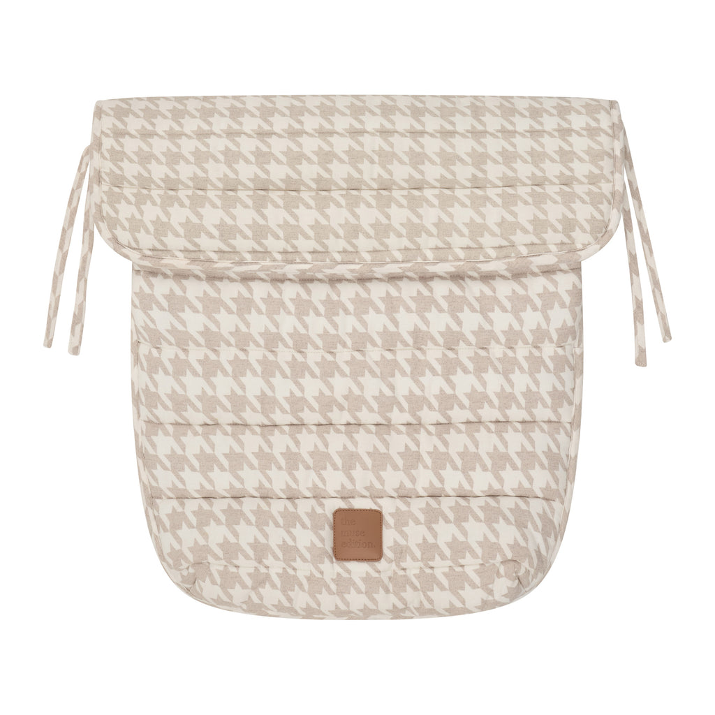 Houndstooth Linen Pram Cosy
