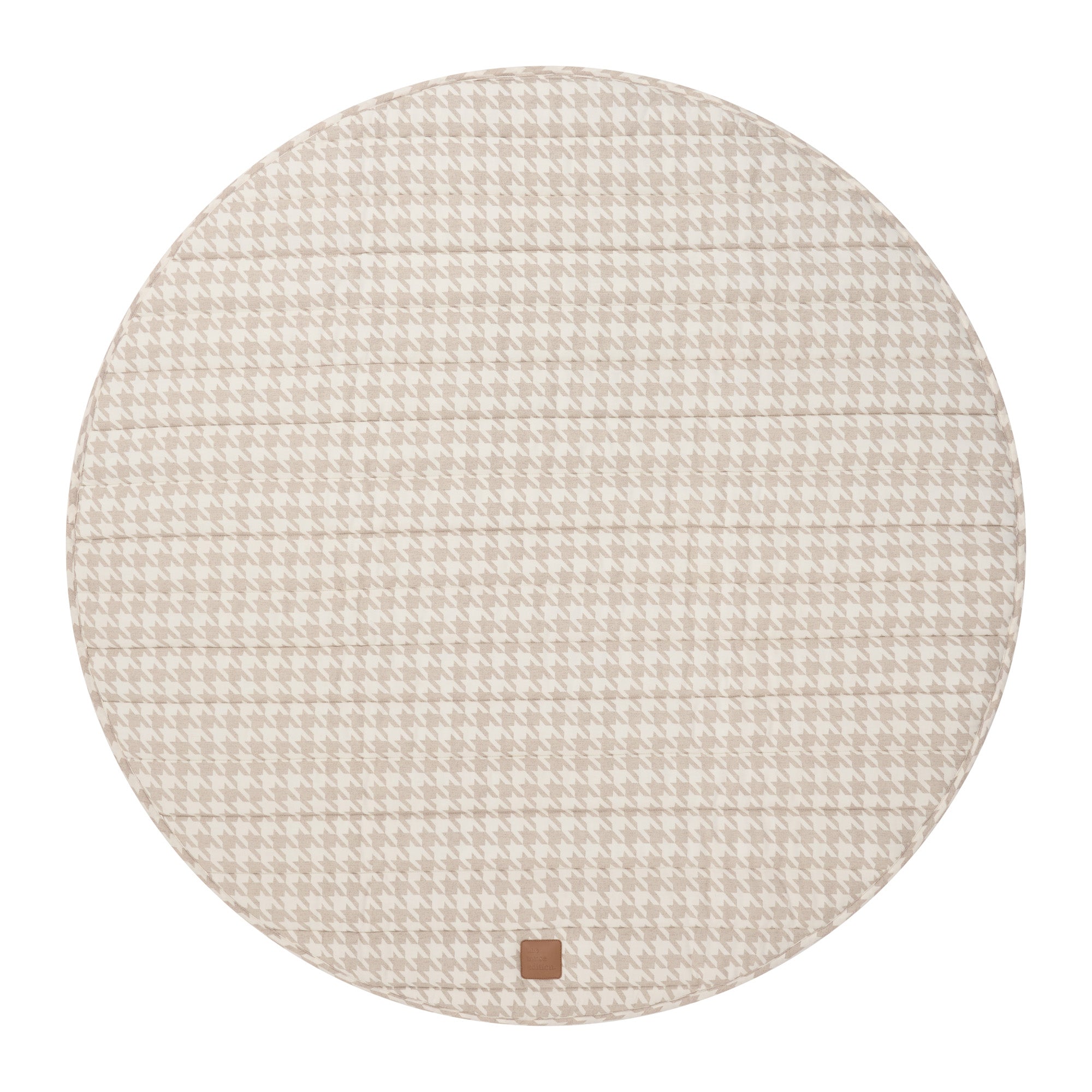 Houndstooth Linen Baby Play Mat