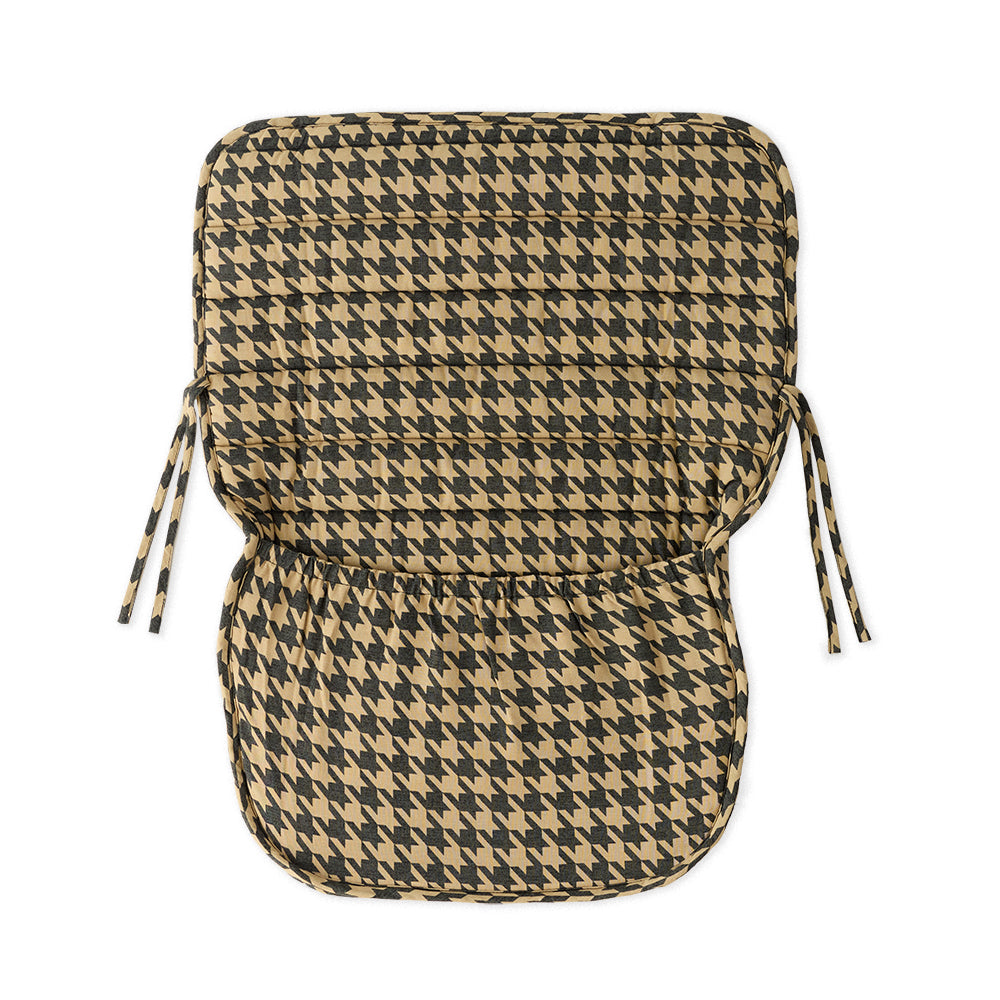 Black Houndstooth Linen Pram Cosy