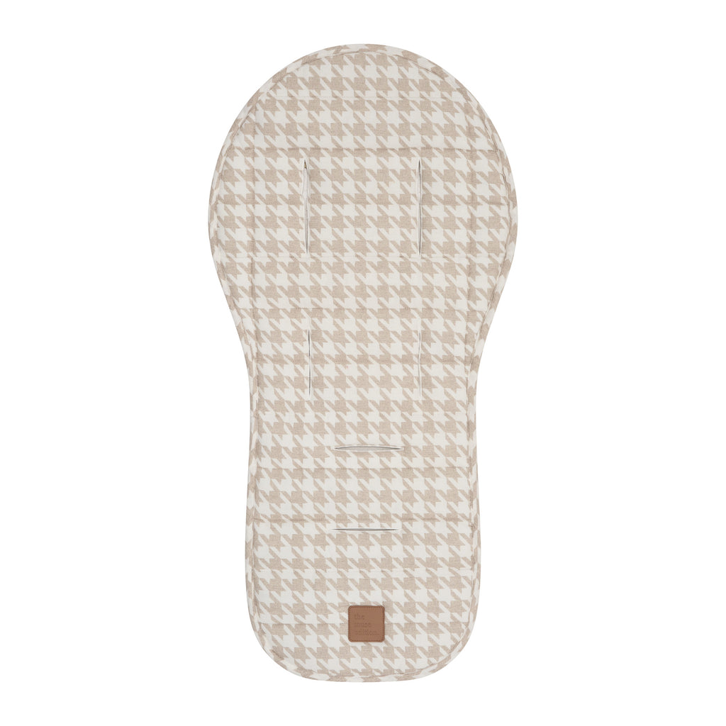 Houndstooth Universal Linen Pram Liner