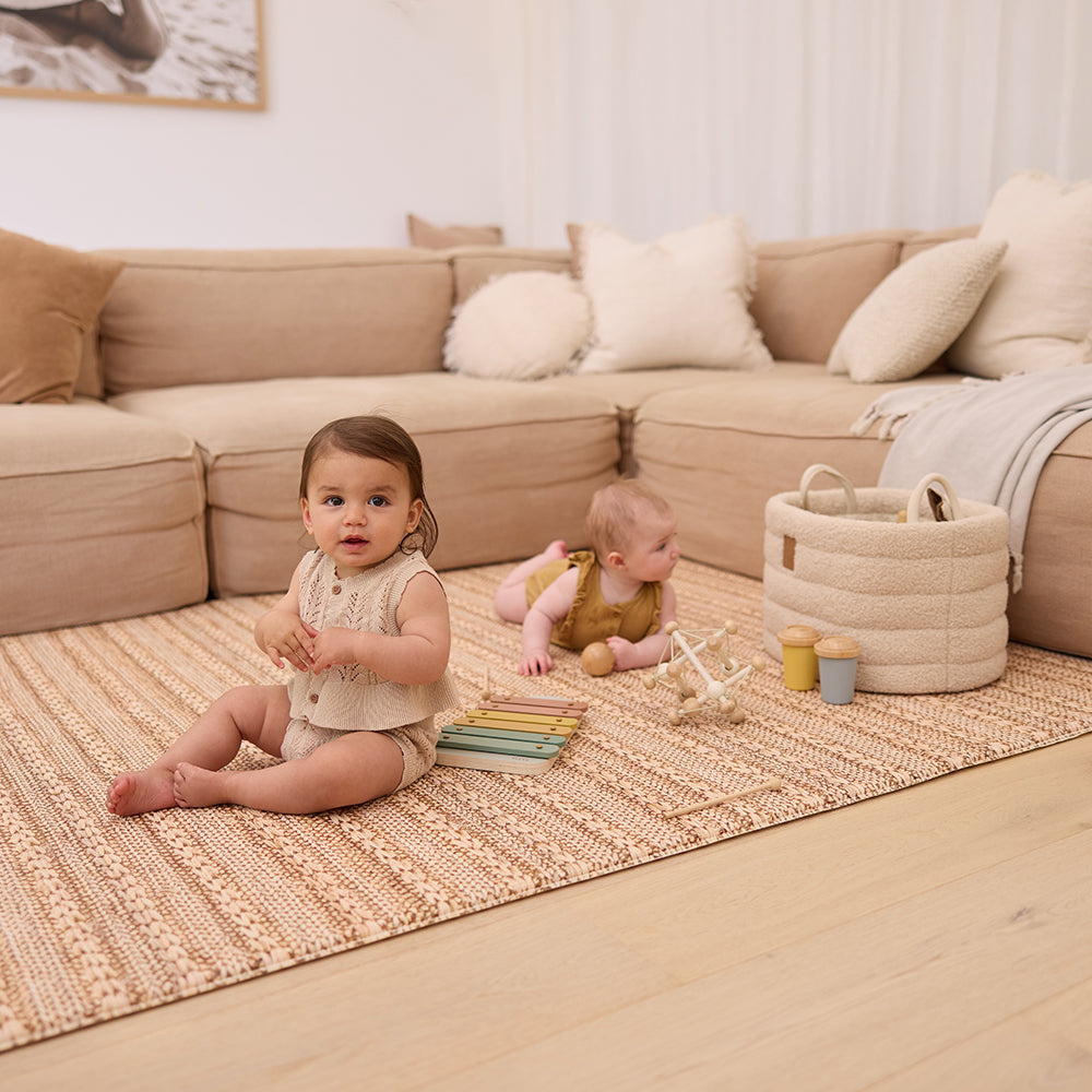 Large Foam Play Mat - Jute/Echo