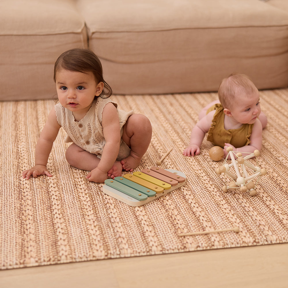 Large Foam Play Mat - Jute/Echo