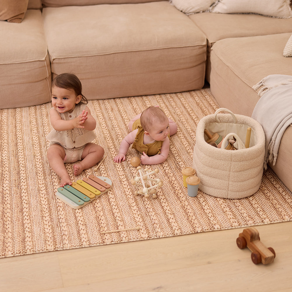 Large Foam Play Mat - Jute/Echo