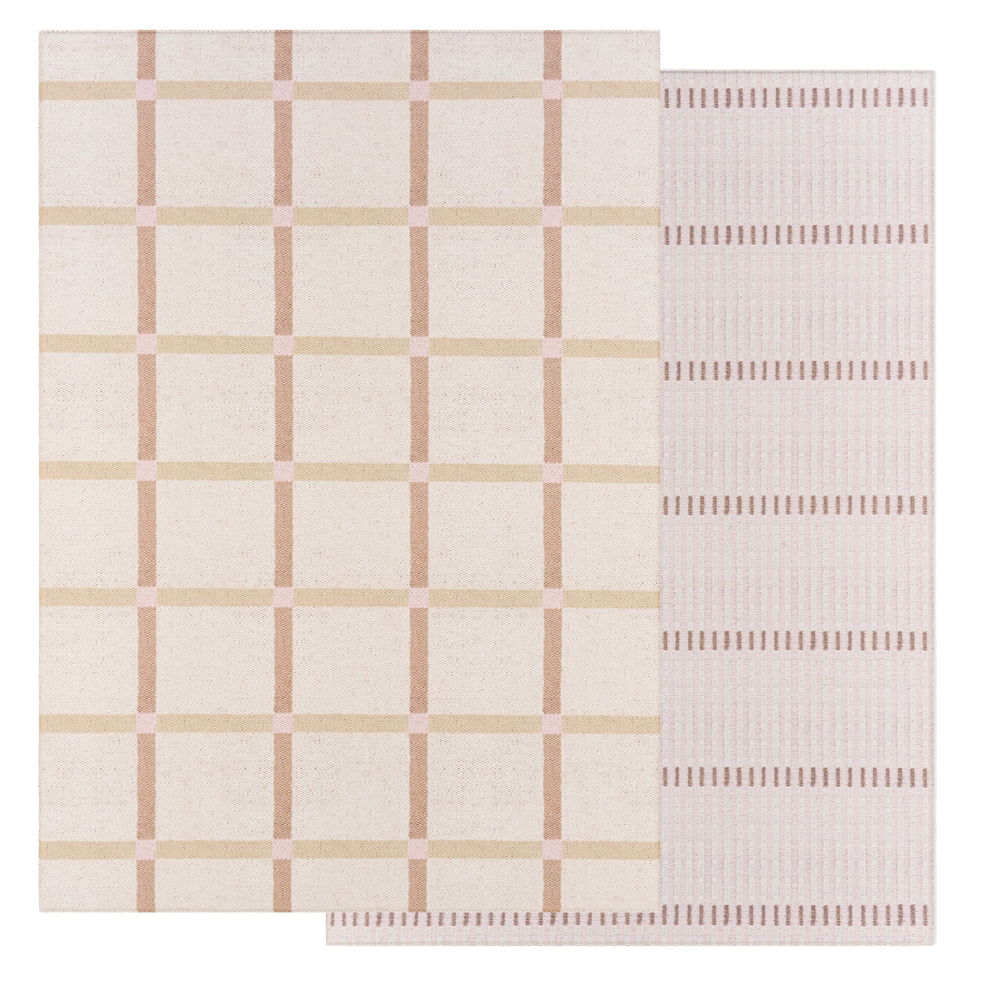 Large Foam Play Mat - Natural Plaid/Loop