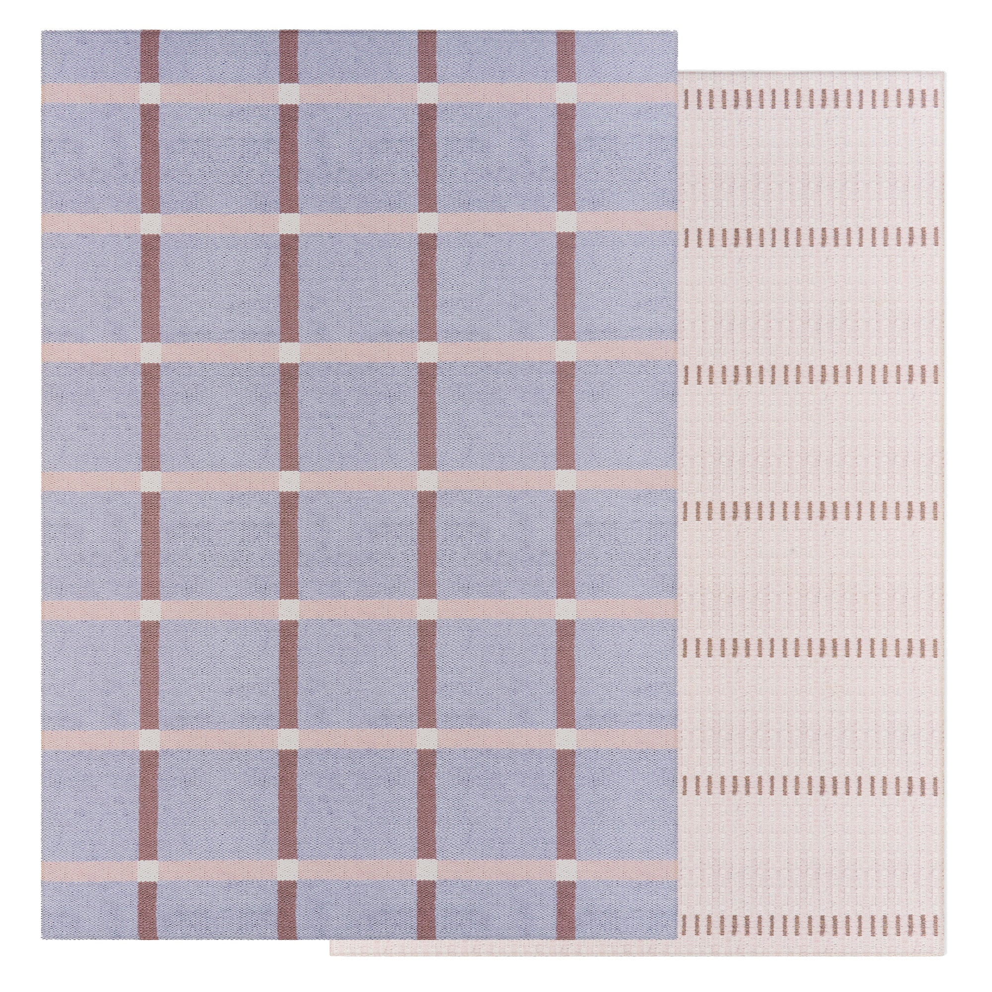 Large Foam Play Mat - Chambray Plaid/Loop