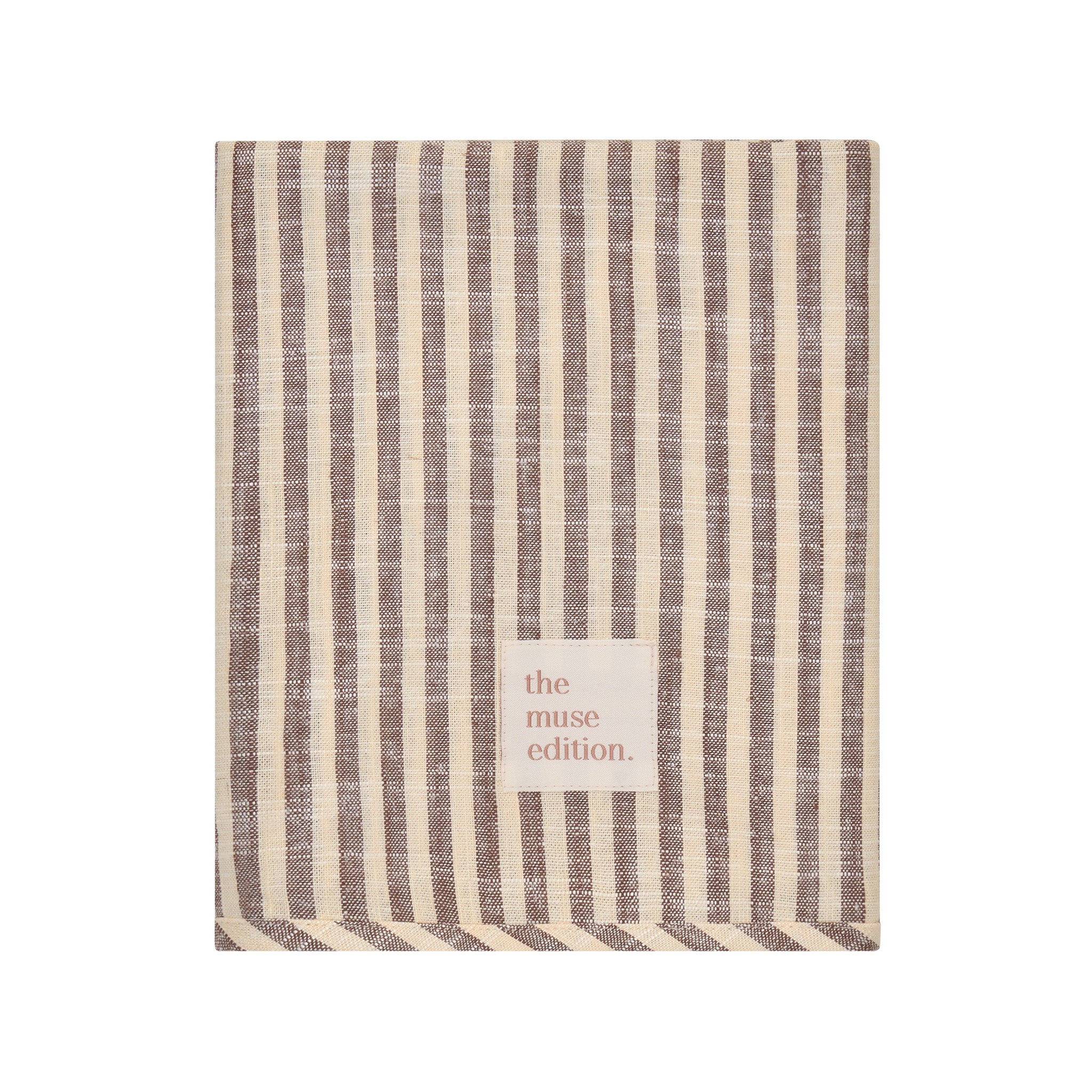 Lemon Sorbet Stripe Linen Baby Blanket