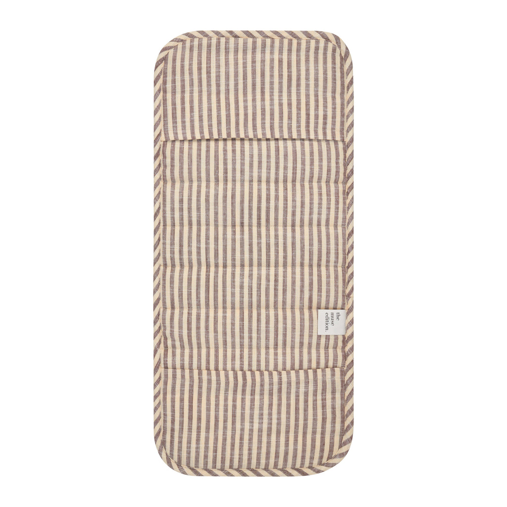 Lemon Sorbet Stripe Universal Linen Bassinet Liner