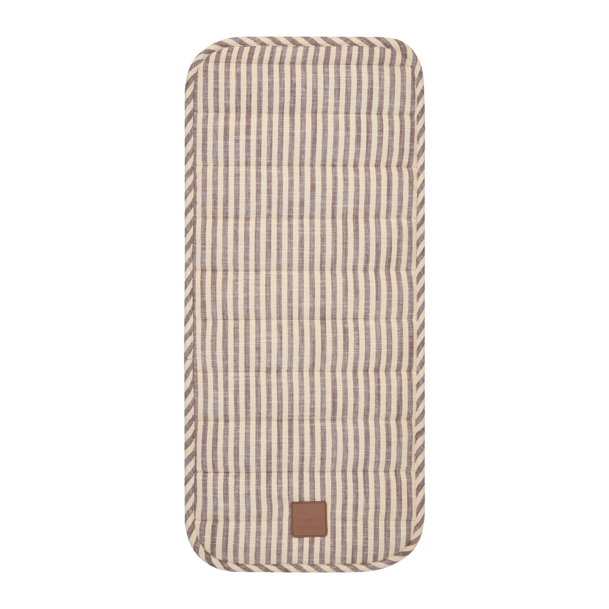 Lemon Sorbet Stripe Universal Linen Bassinet Liner
