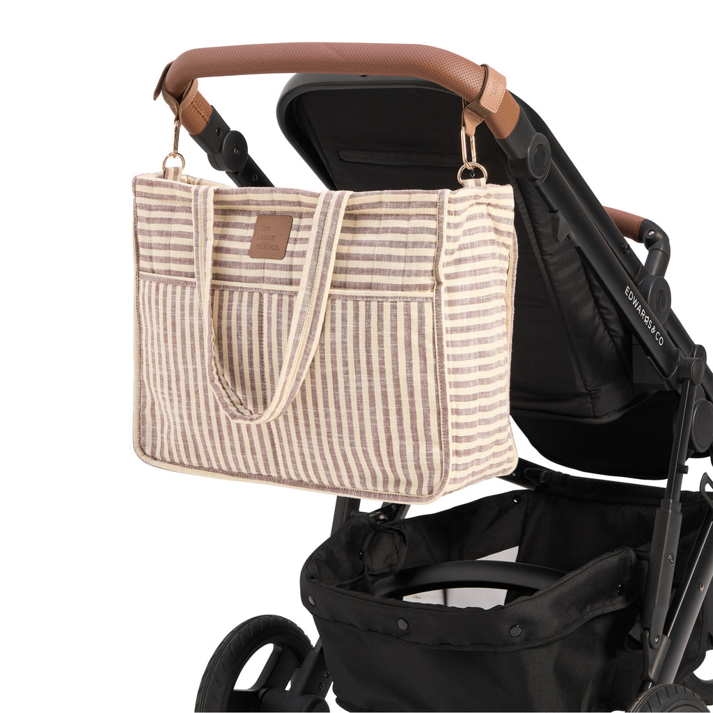 Lemon Sorbet Stripe Muse Baby Bag