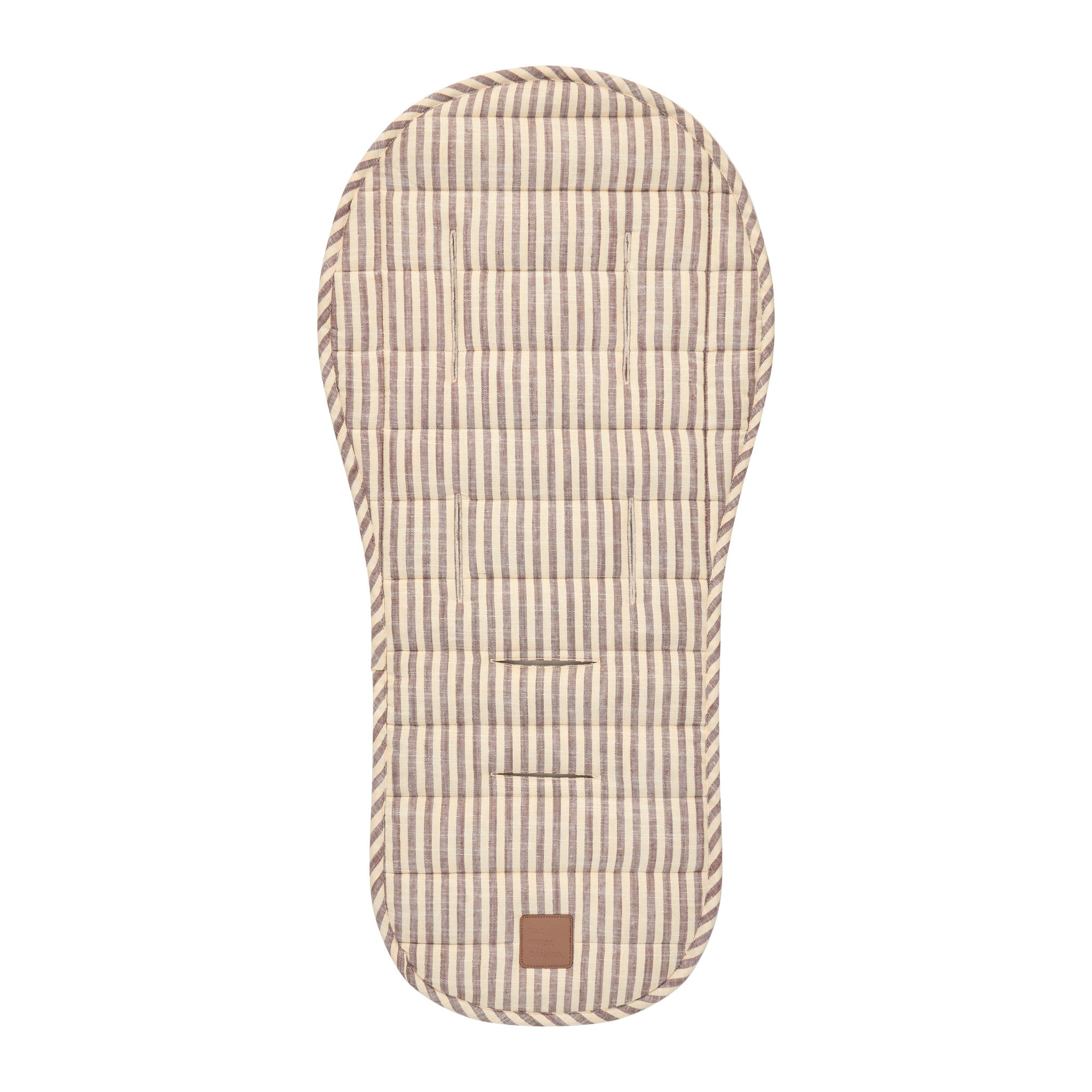 Lemon Sorbet Stripe Universal Linen Pram Liner