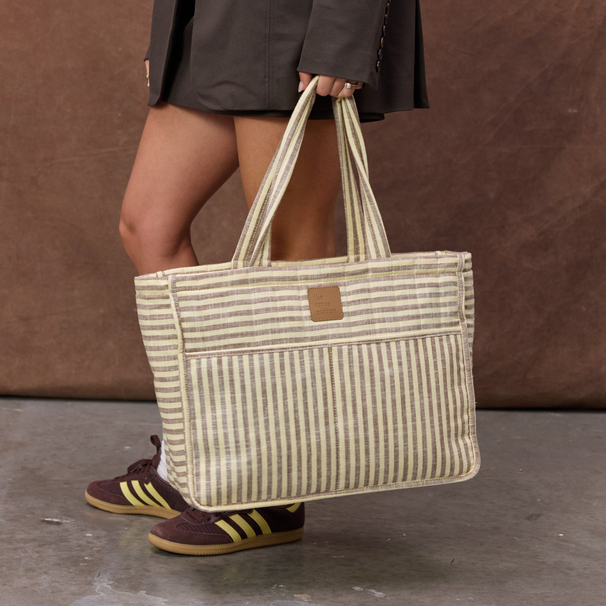 Lemon Sorbet Stripe Muse Baby Bag