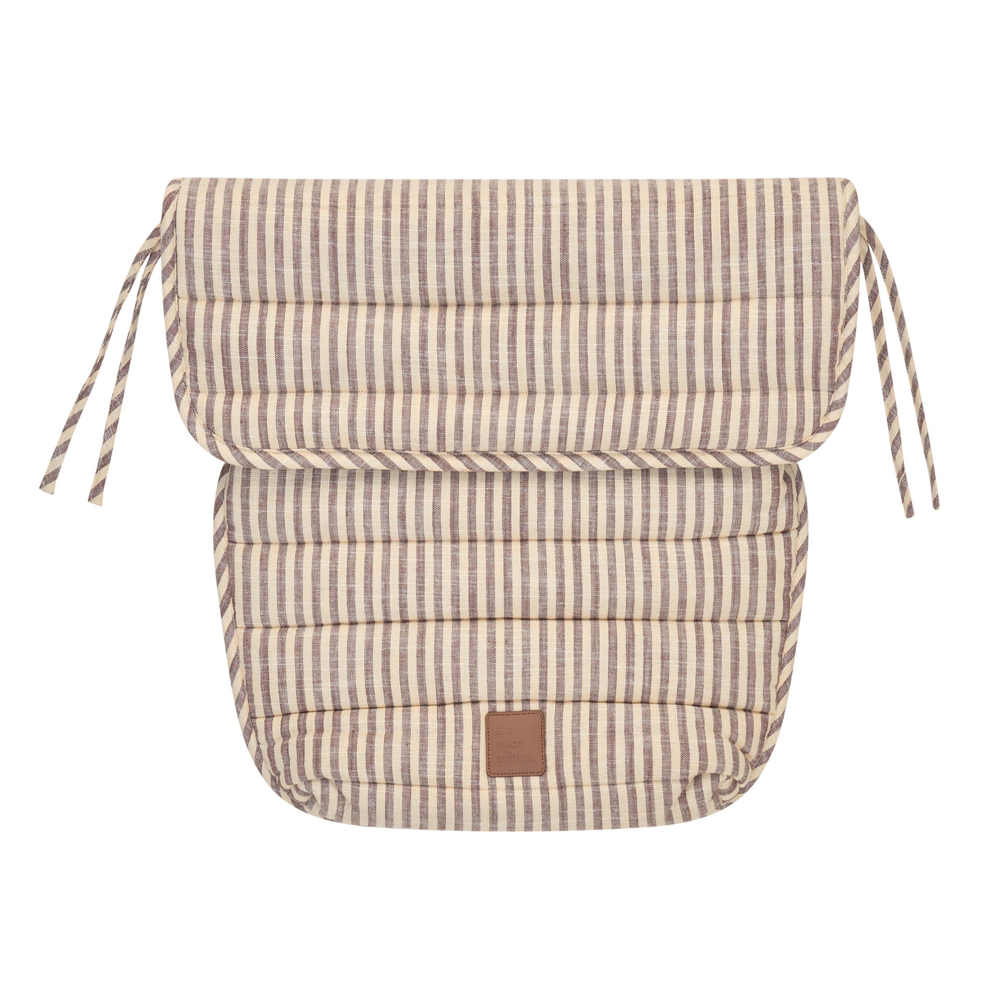 Lemon Sorbet Stripe Linen Pram Cosy