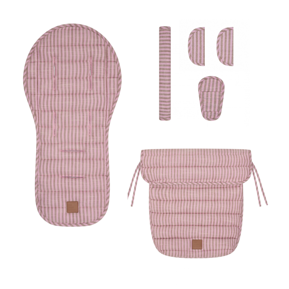 Mocha Stripe Pram Bundle