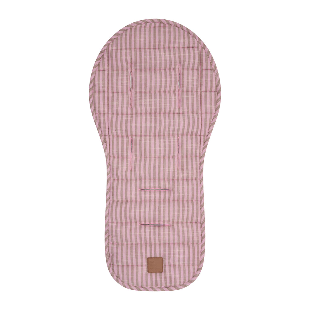 Mocha Stripe Universal Linen Pram Liner