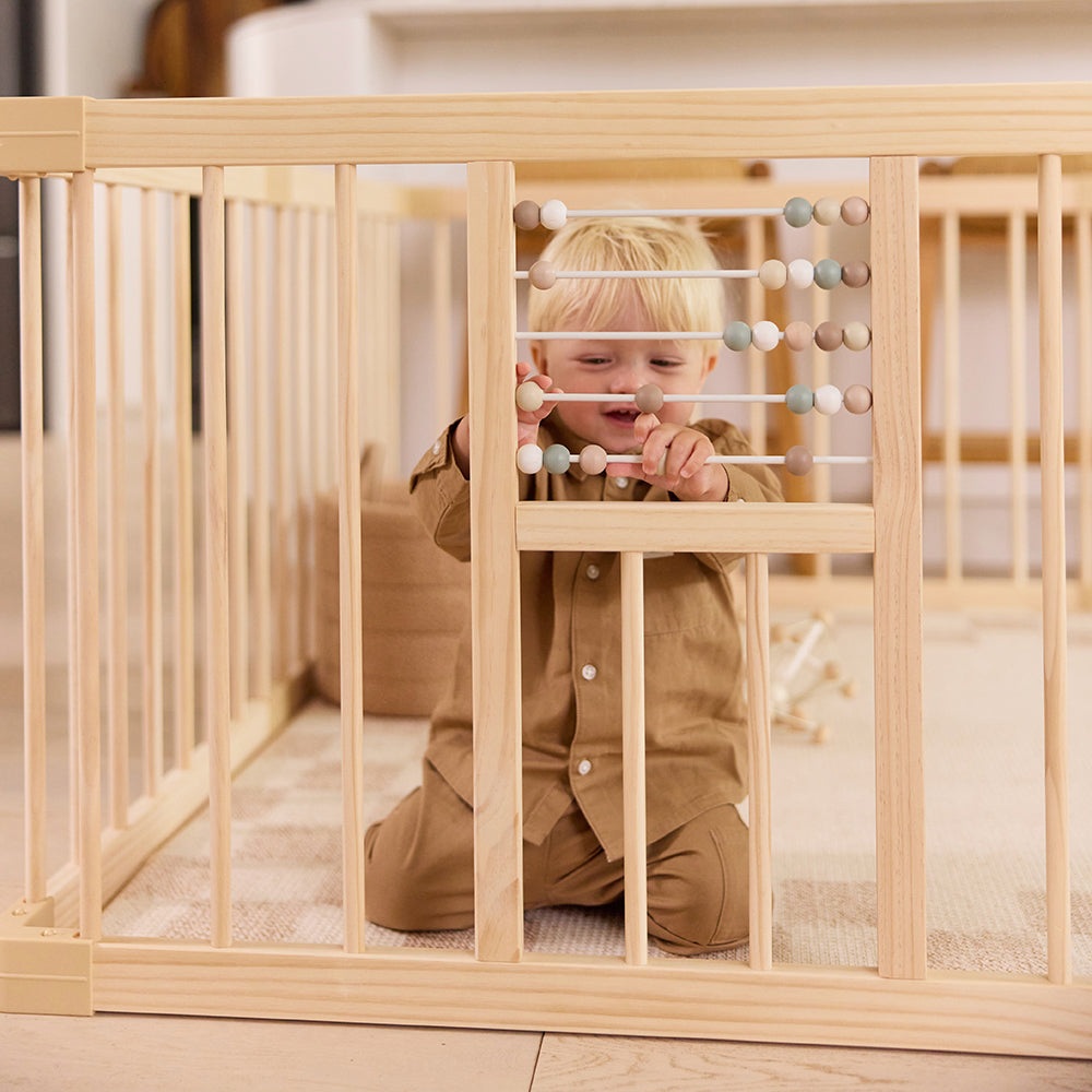 Natural Wooden Baby Play Pen