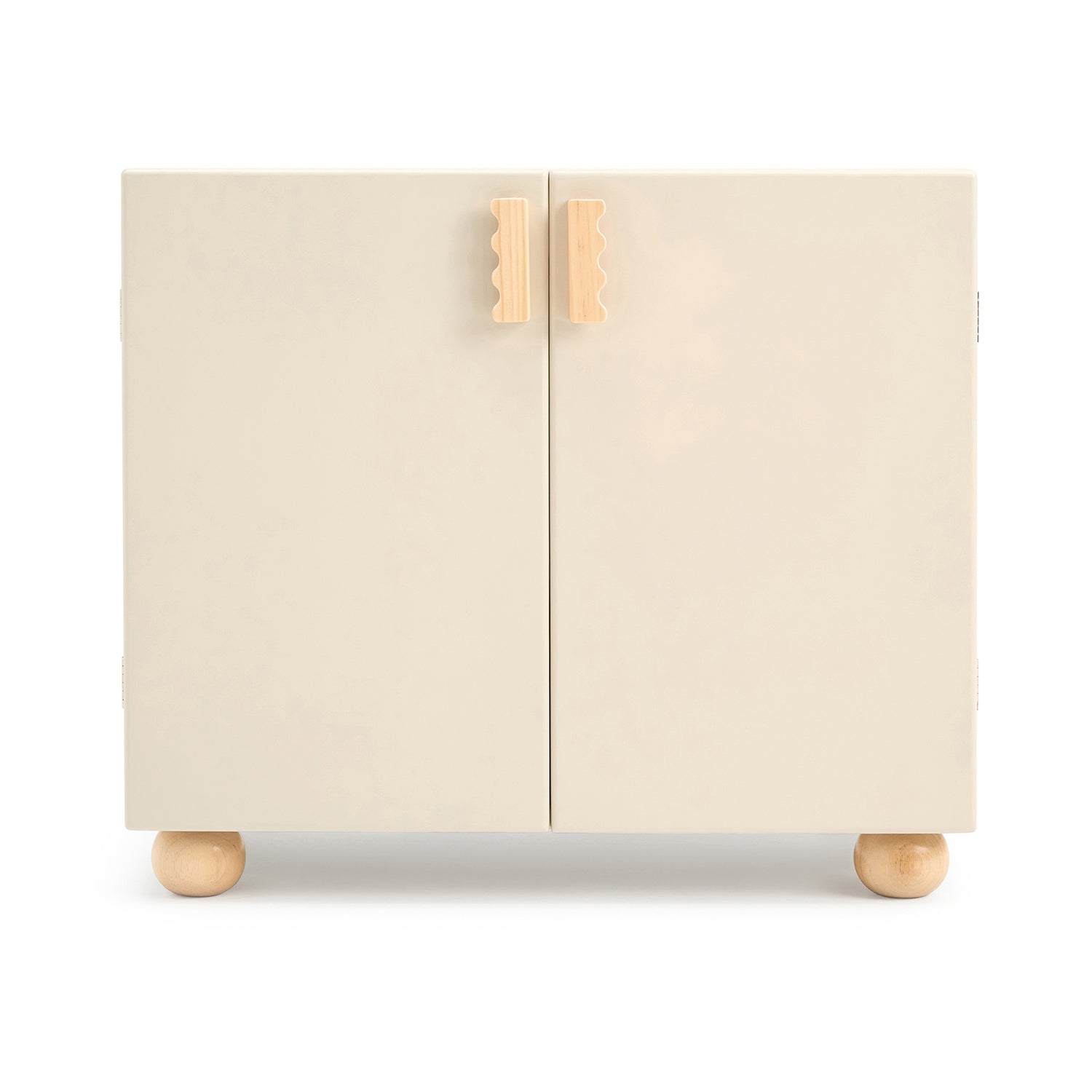 Natural Wooden Toy Storage Cabinet