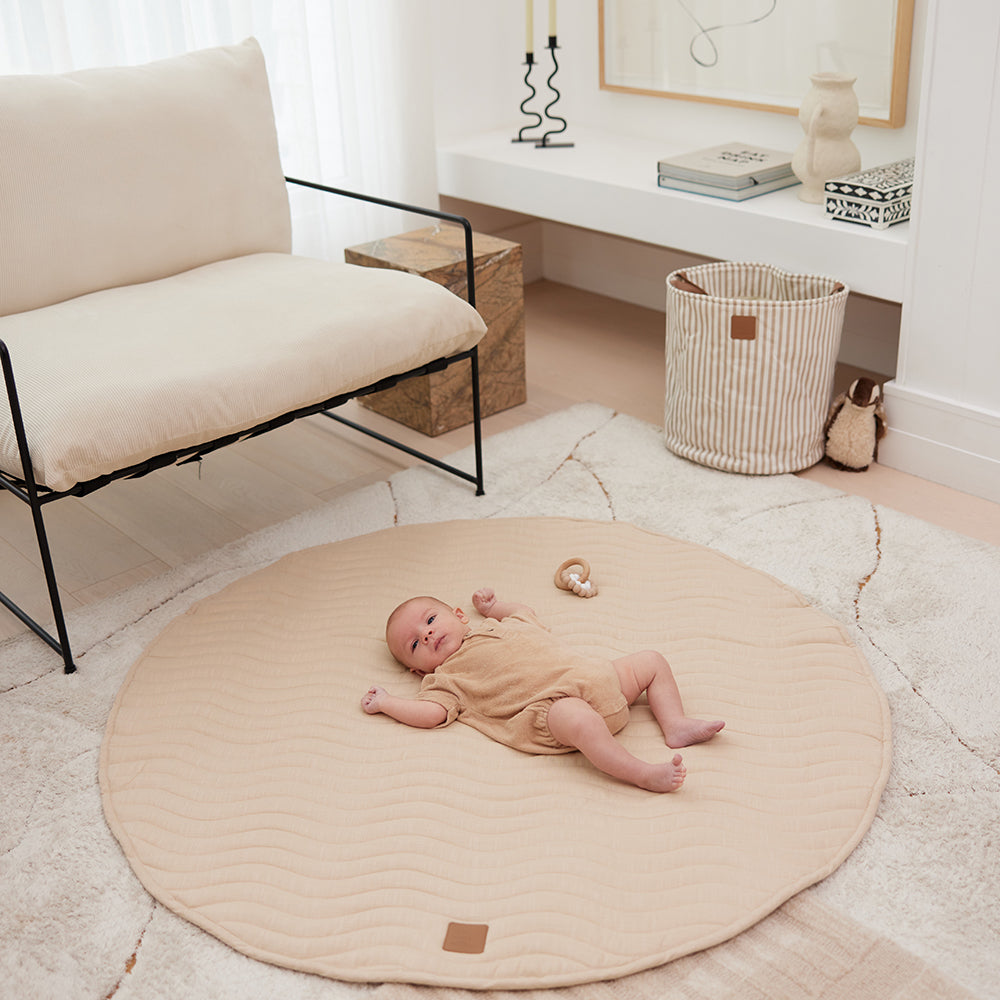 Natural Linen Baby Play Mat