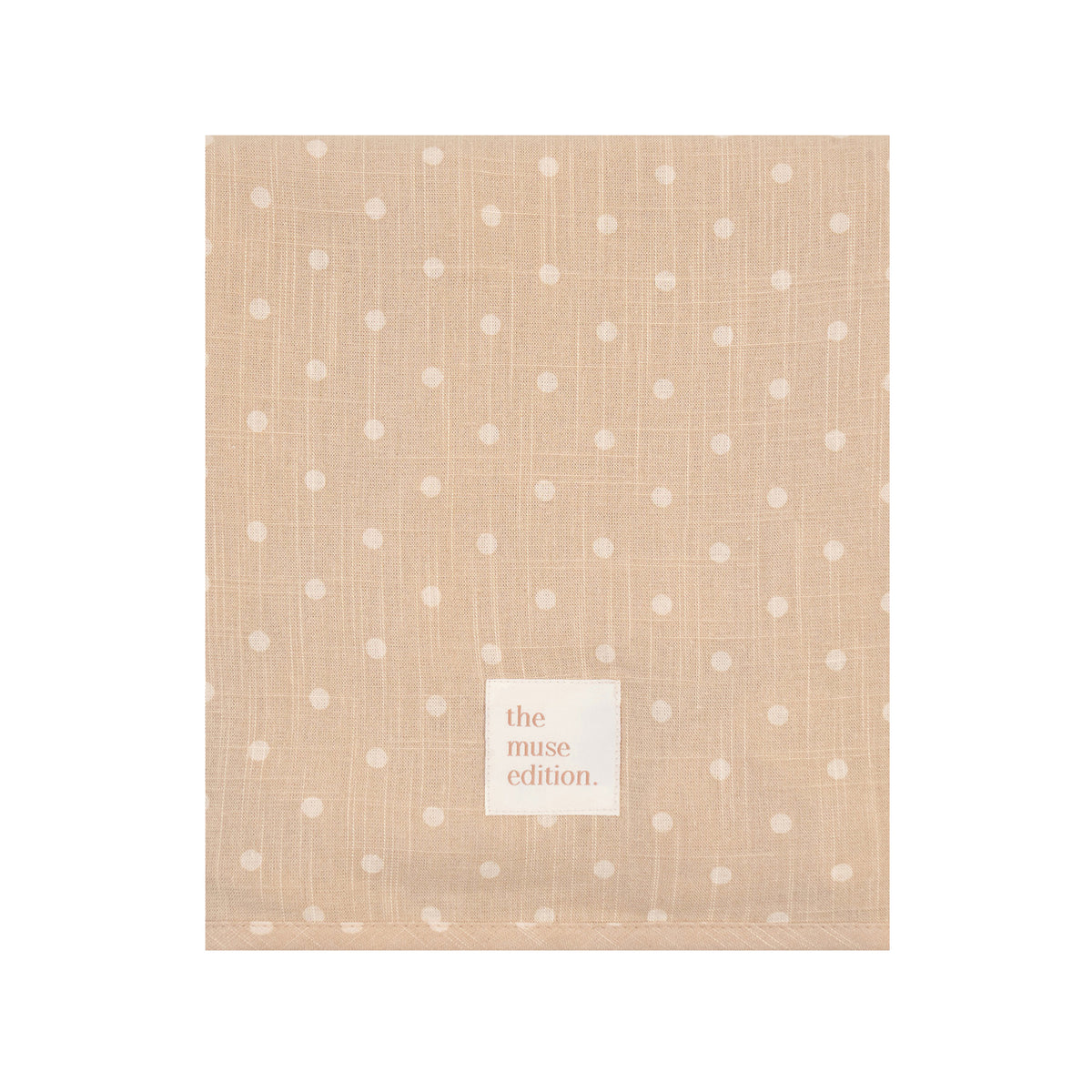 Natural Spot Linen Baby Blanket