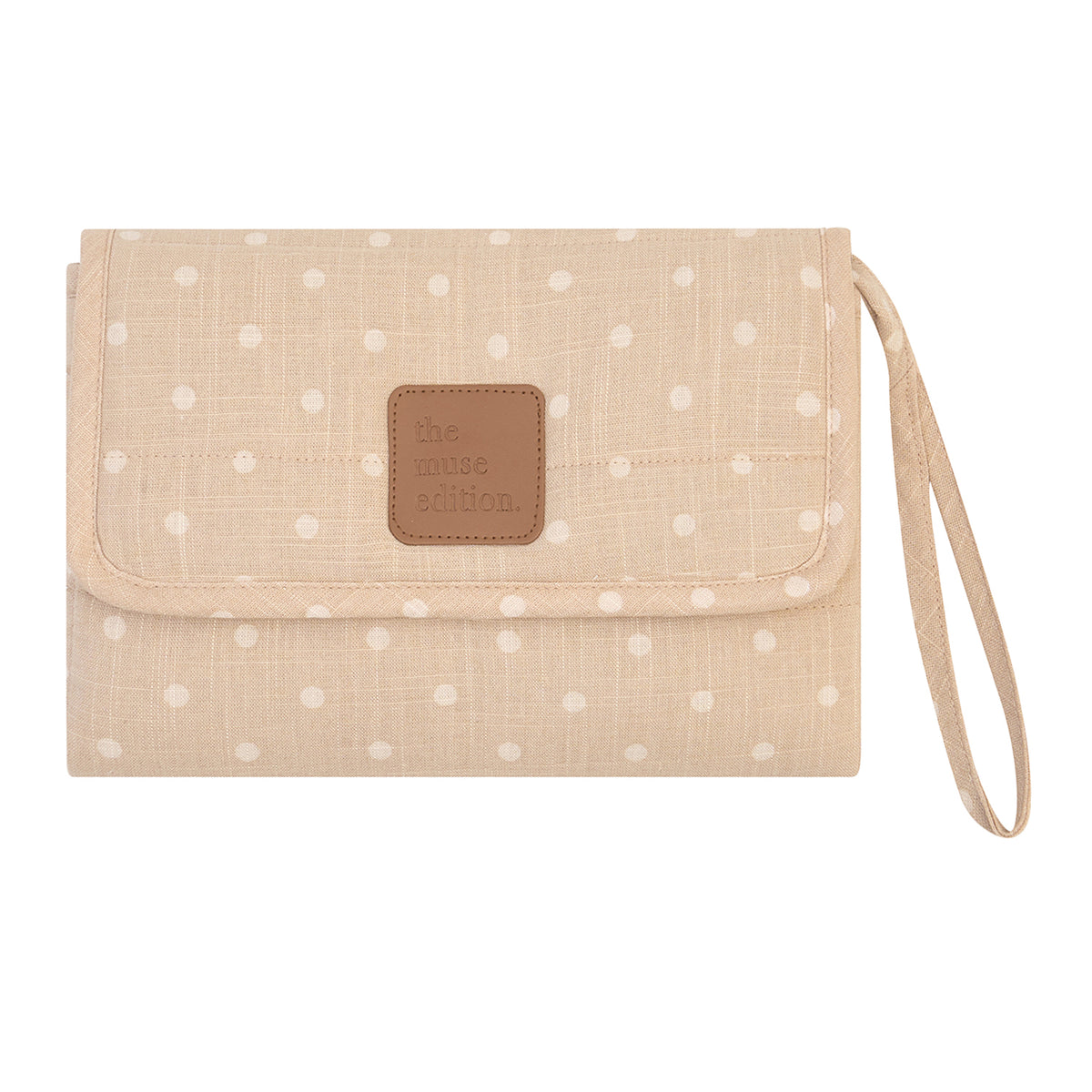 Natural Spot Linen Change Mat