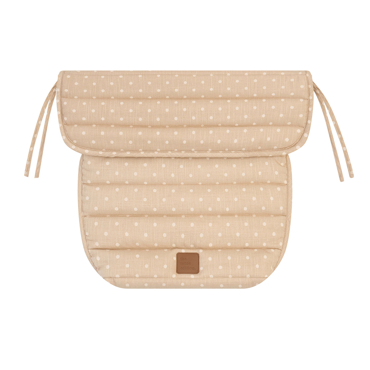 Natural Spot Linen Pram Cosy
