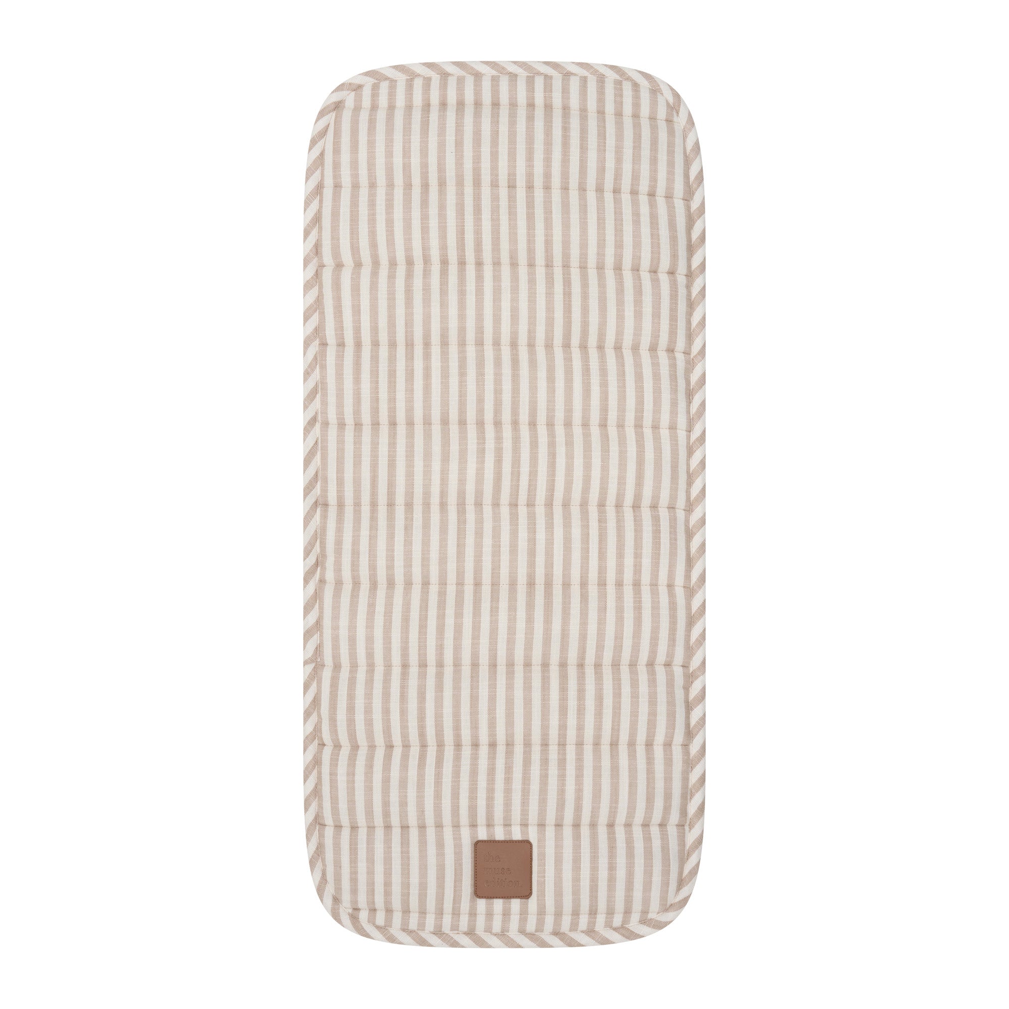 Natural Stripe Universal Linen Bassinet Liner
