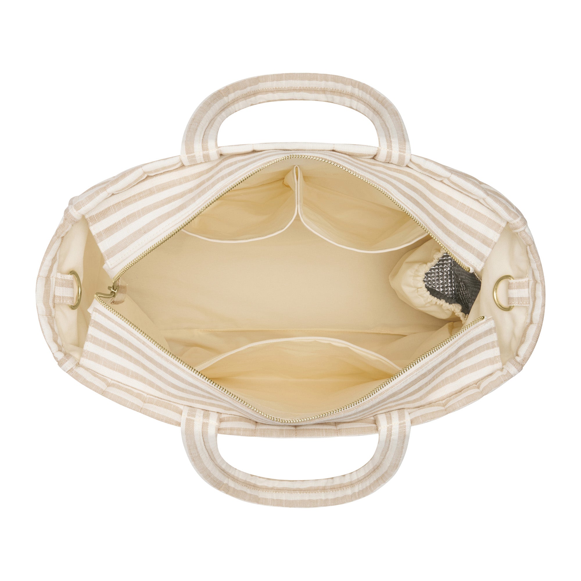 Natural Stripe Muse Baby Bag