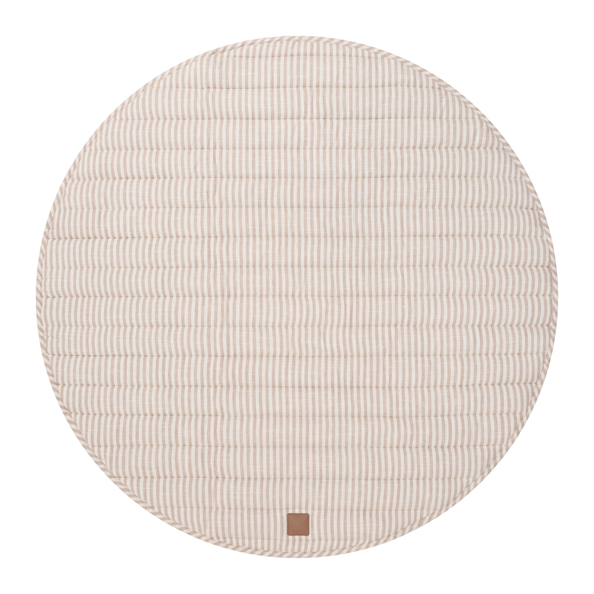 Natural Stripe Linen Baby Play Mat