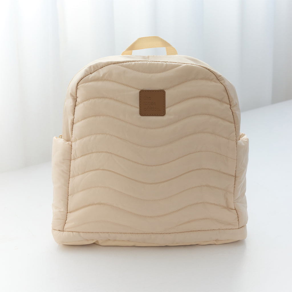 Natural Wave Quilted Back Pack