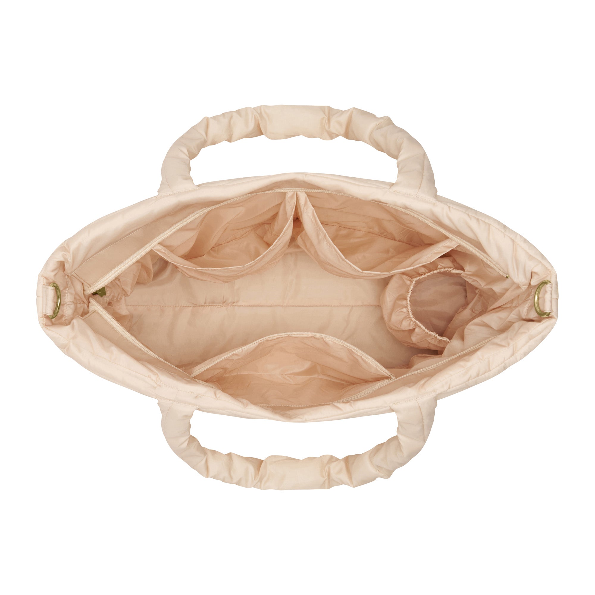Natural Wave Quilted Baby Bag