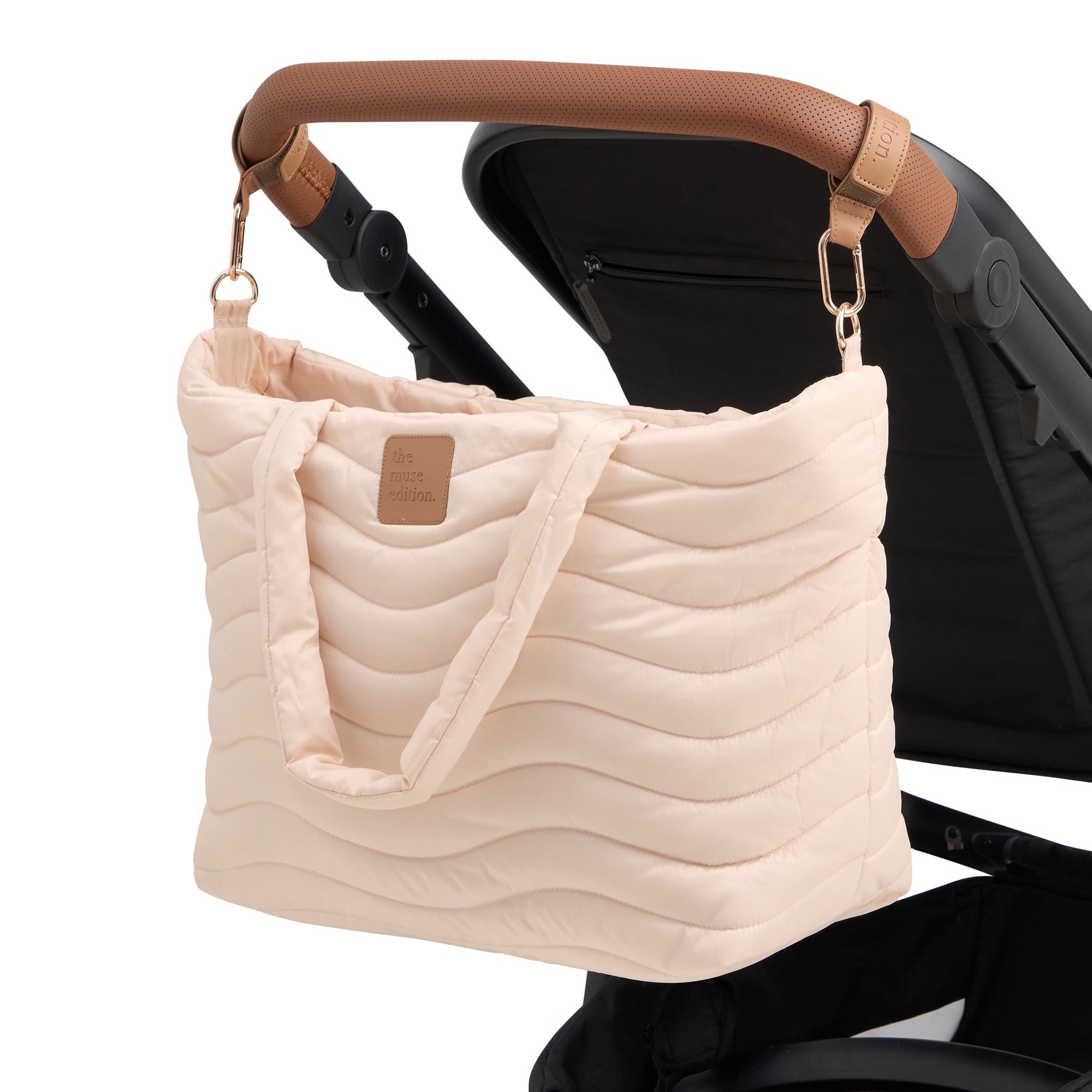 Natural Wave Quilted Baby Bag
