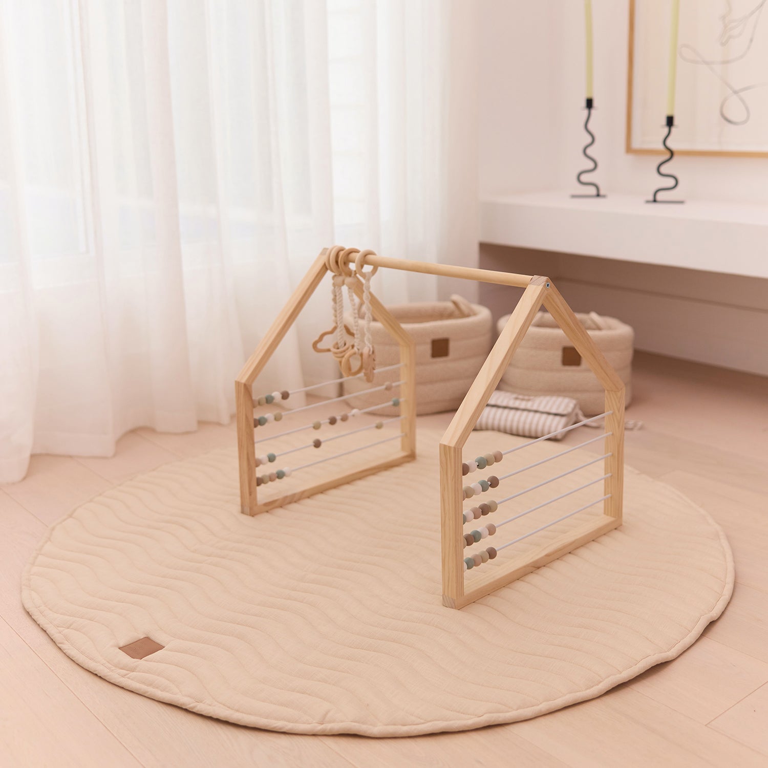 Wooden Play Gym Set