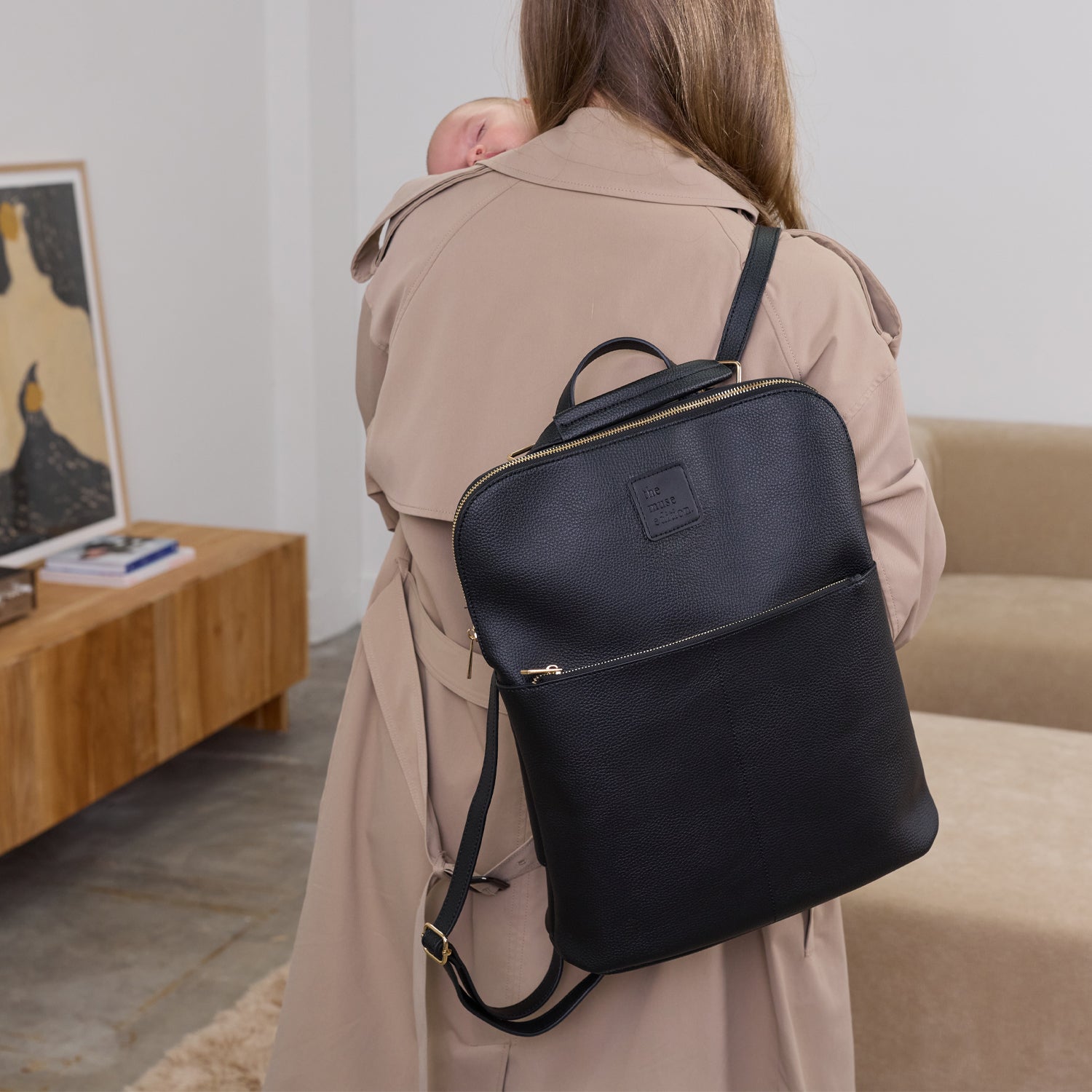 Noir Luxe Pram Back Pack