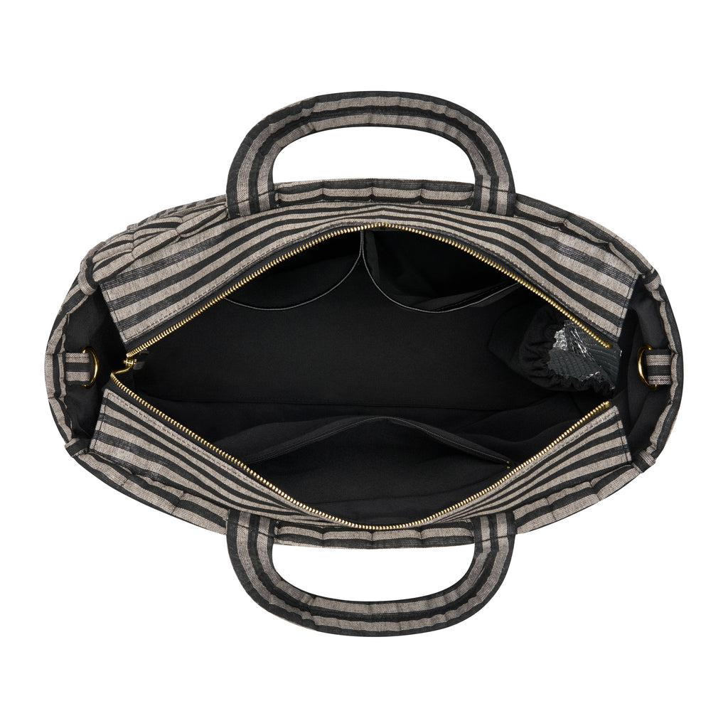 Noir Stripe Muse Baby Bag