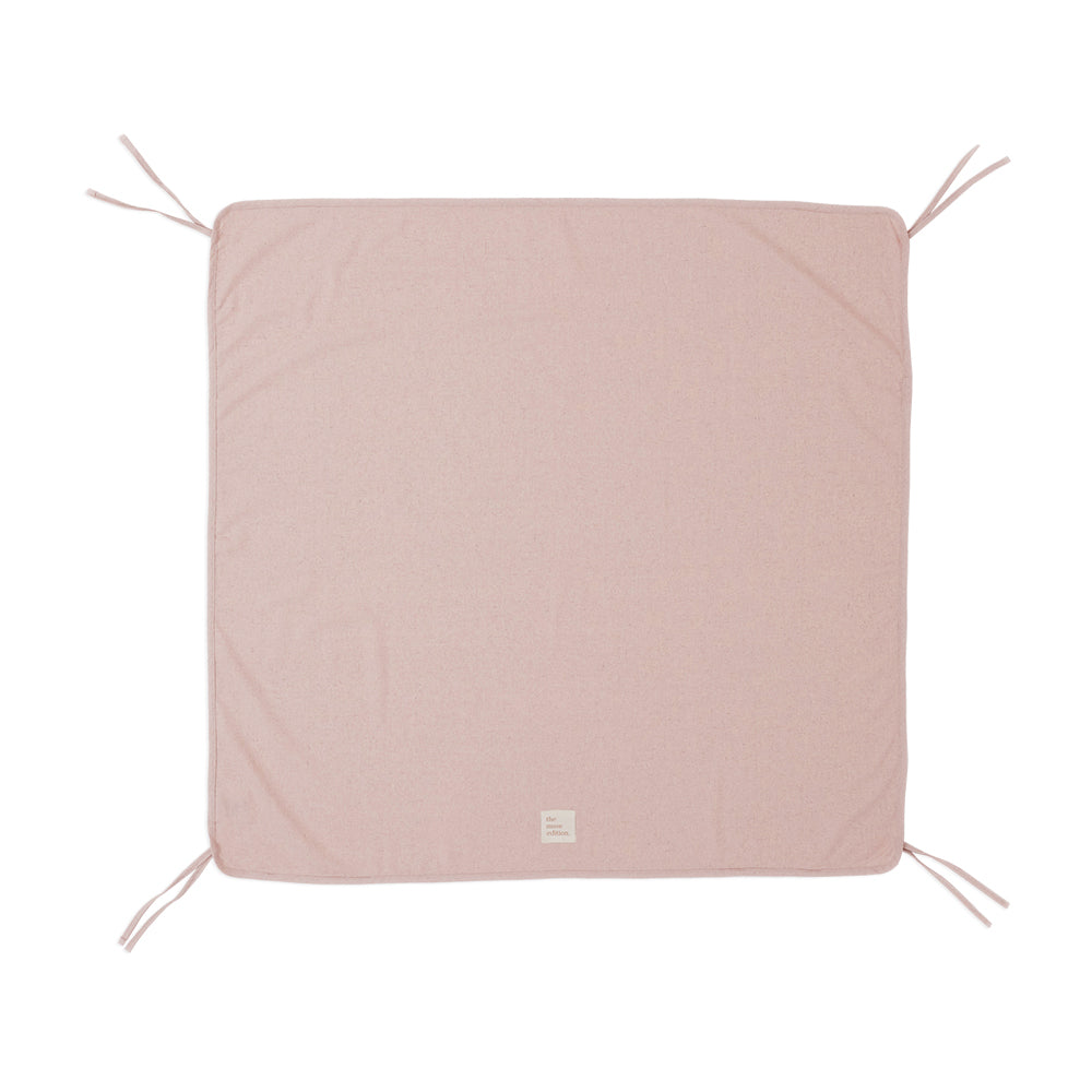 Dusty Pink Linen Baby Blanket
