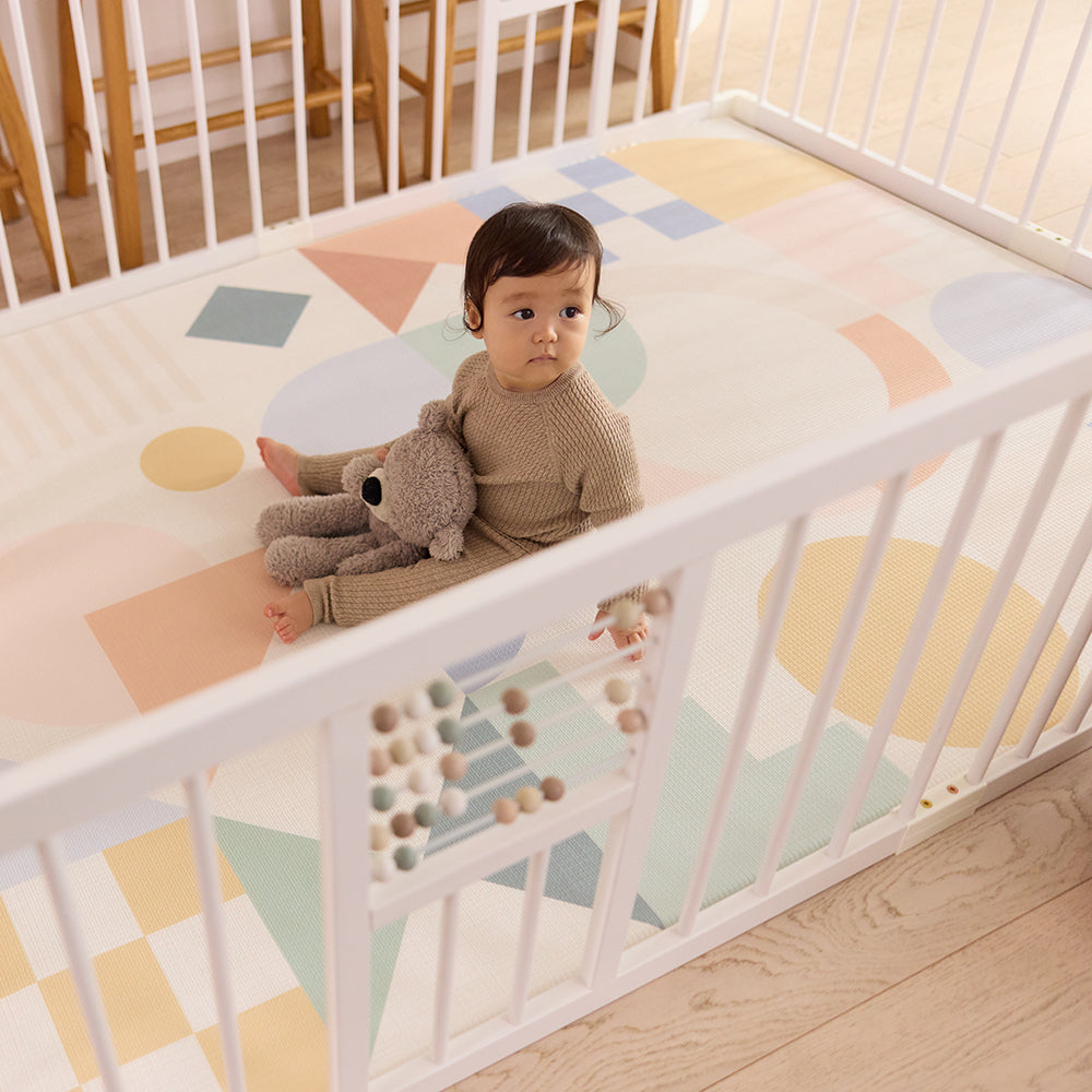 White Wooden Baby Play Pen