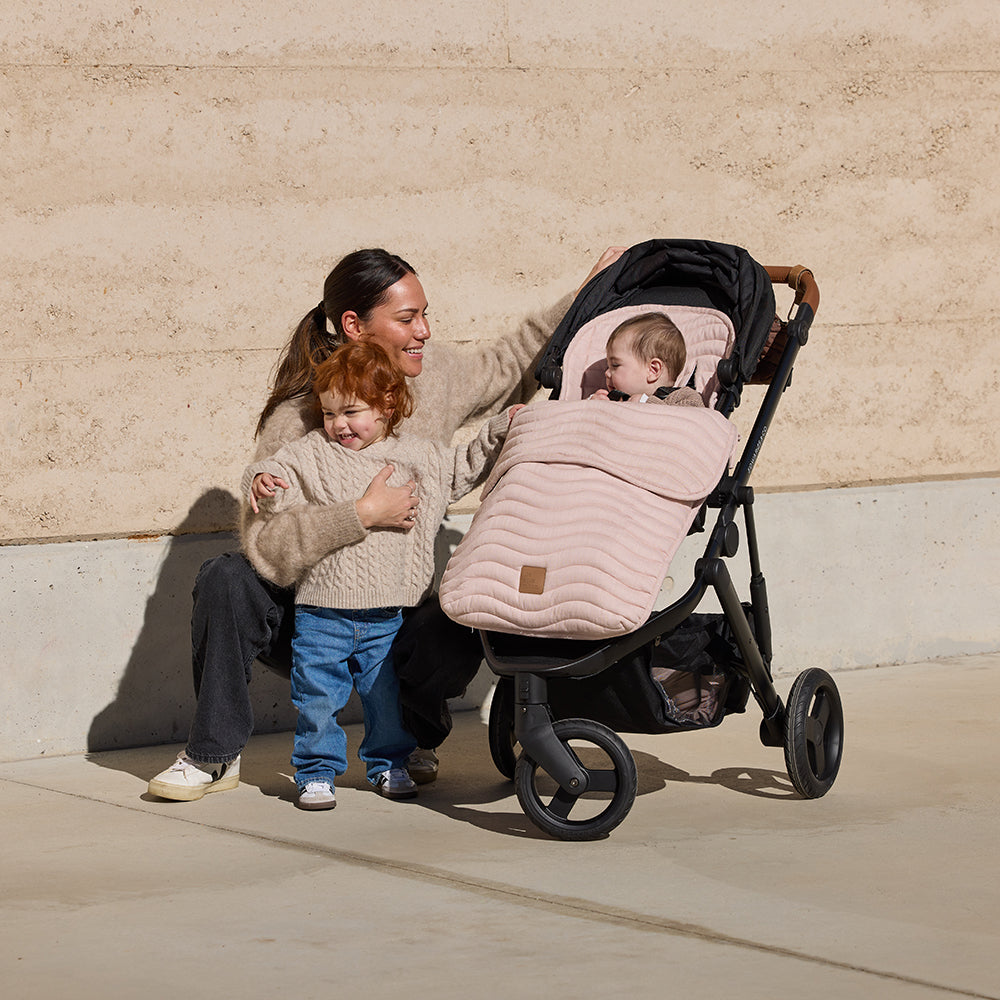 Dusty Pink Linen Pram Cosy