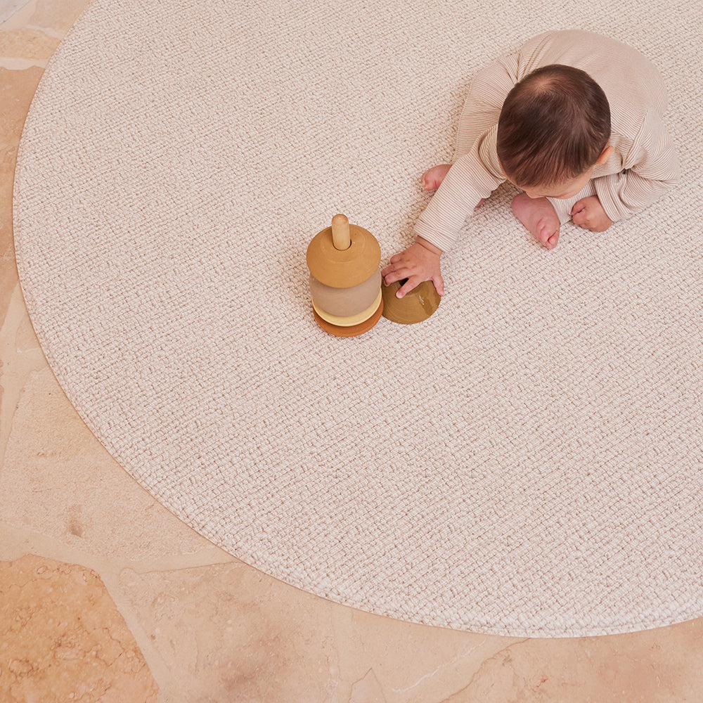 Round Foam Play Mat - Terrazzo/Weave